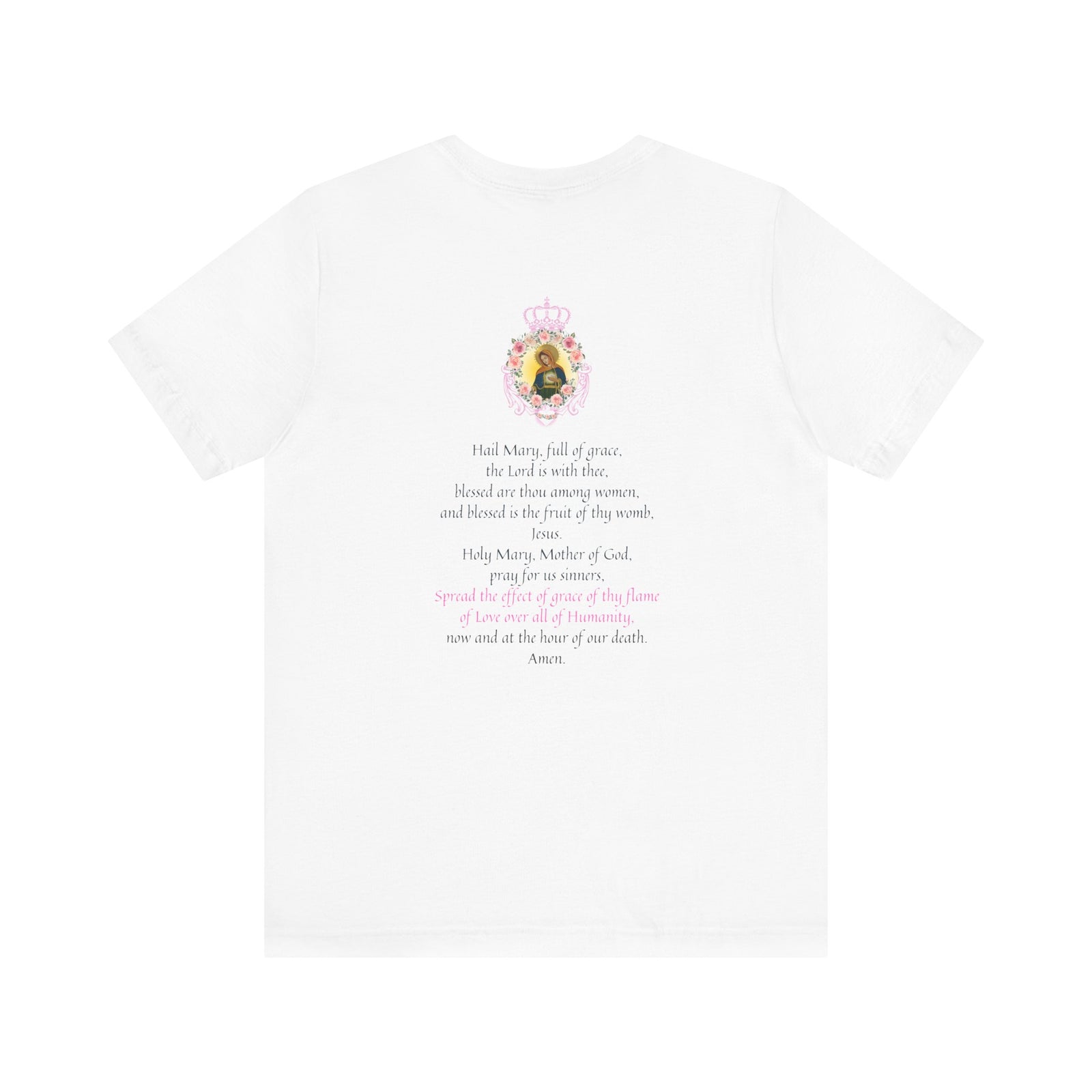 Flame of Love Tee with unity prayer - Unisex