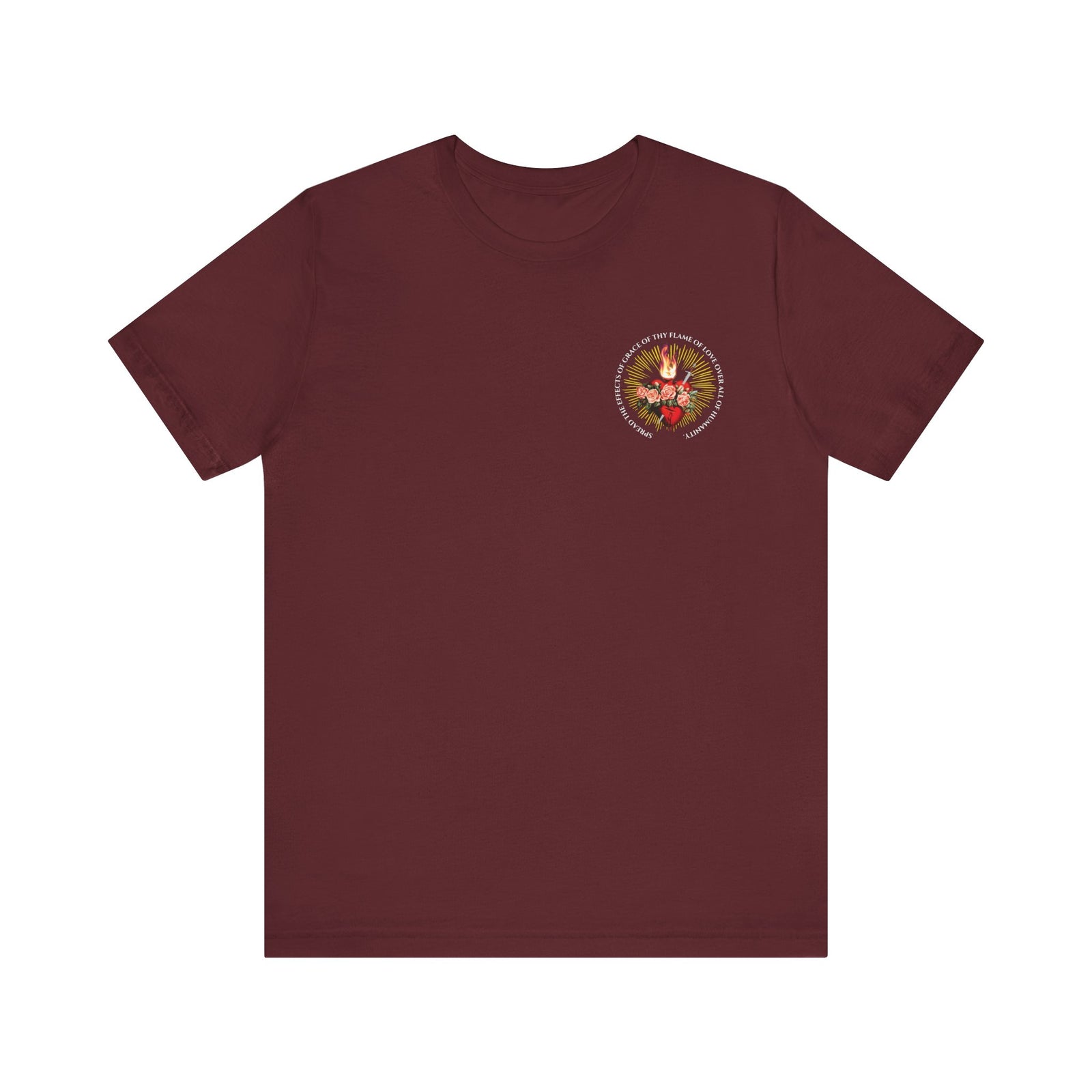 Flame of Love Tee - Devotion to the Blessed Mother - Unisex