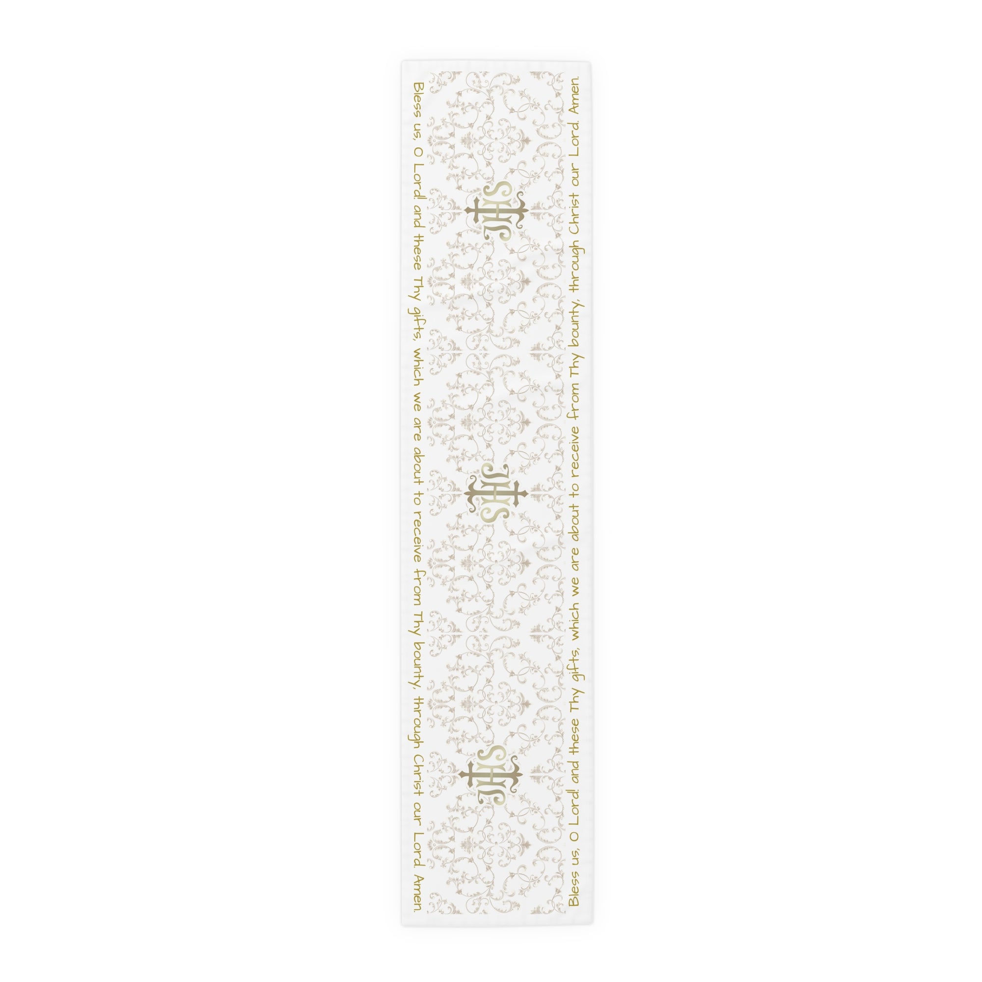 Bless us O Lord Table Runner in Cotton Twill or Poly