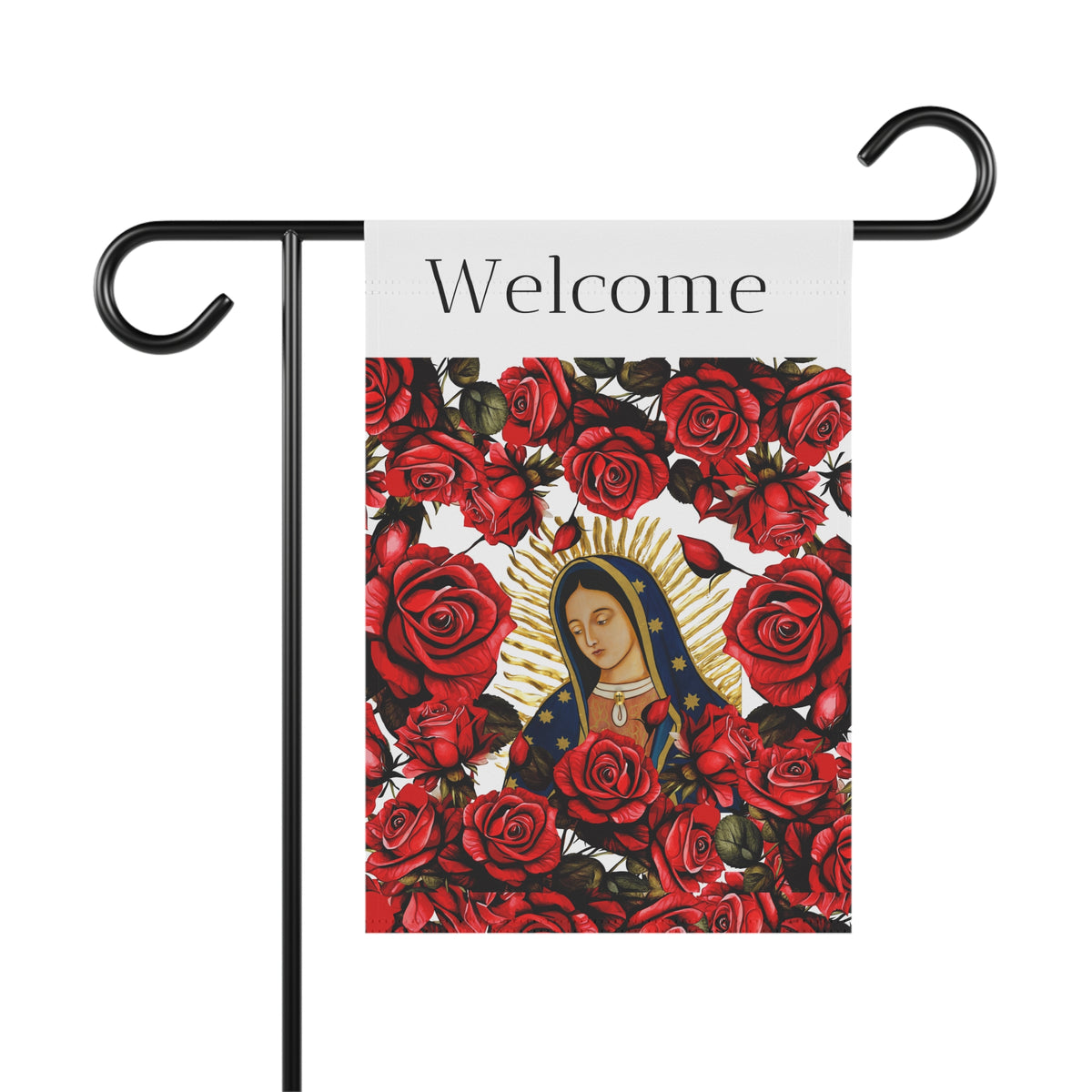 Welcome to her Garden (Guadalupe) Garden Flag