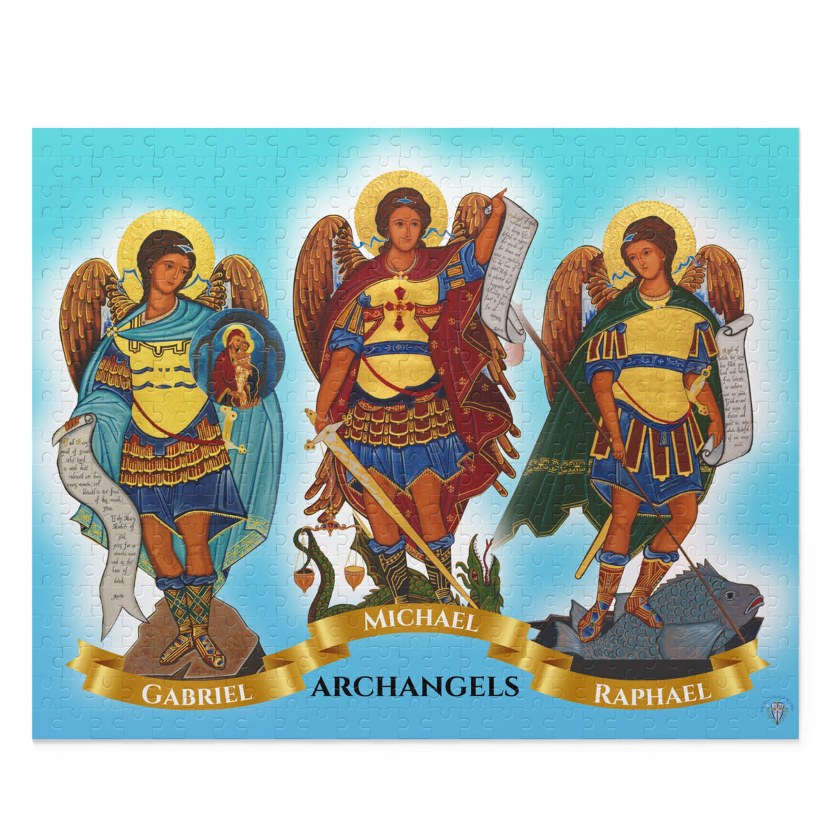 The Archangels Puzzle - Michael, Gabriel &amp; Raphael (120, 252, 500-Piece)