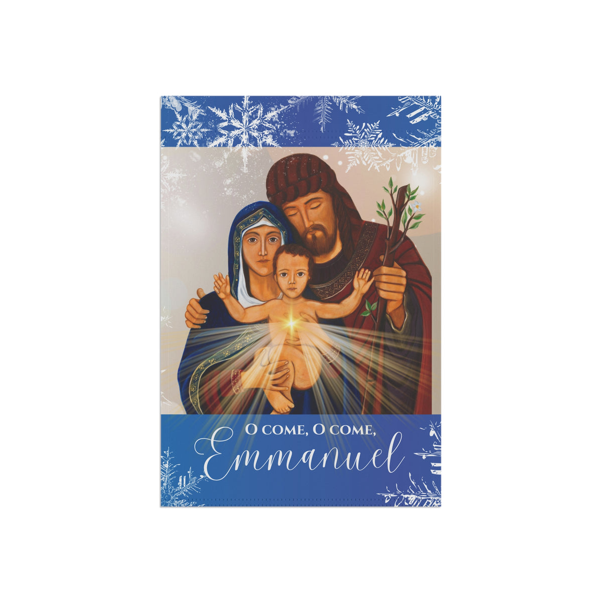 Holy Family Christmas Garden Flag