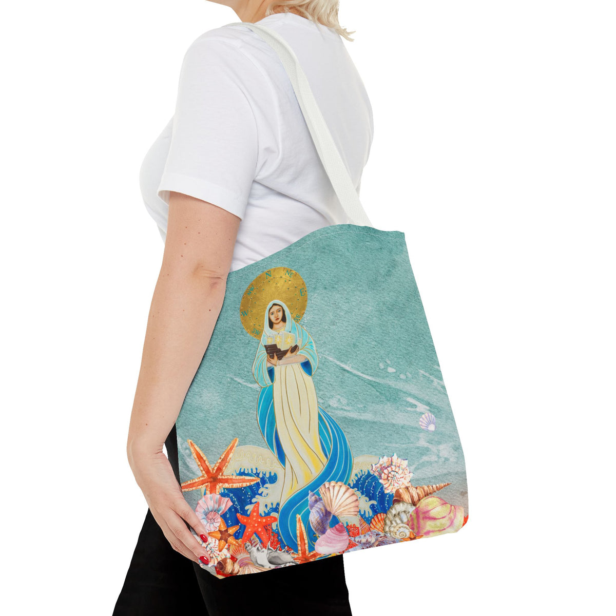 Our Lady Star of the Sea Tote Bag