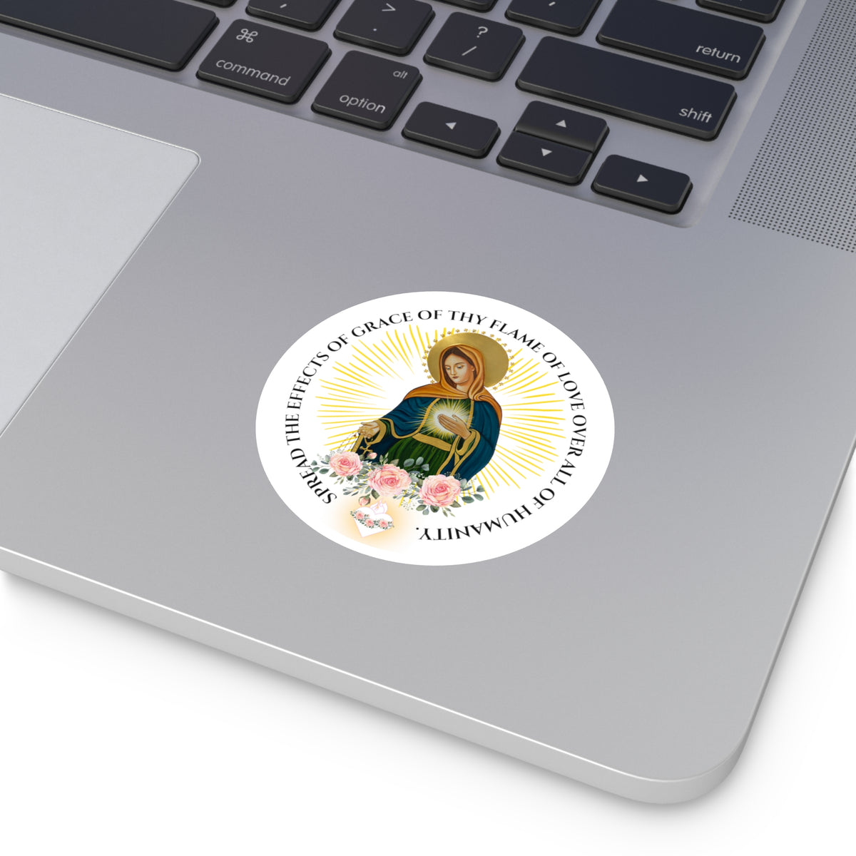 Flame of Love Round Stickers, Indoor\Outdoor