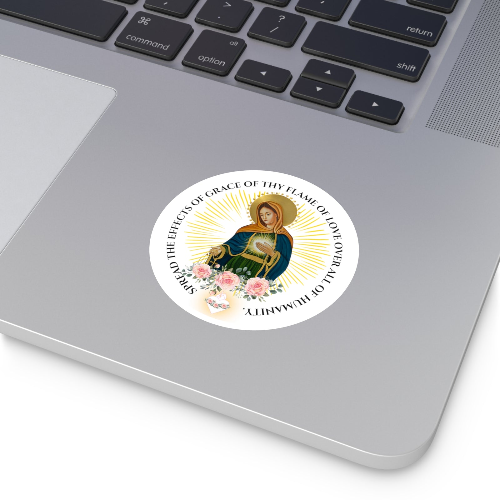 Flame of Love Round Stickers, Indoor\Outdoor
