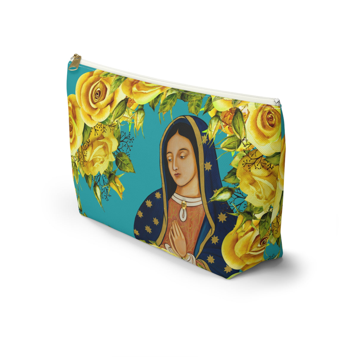 Our Lady of Guadalupe Chapel Veil / Adoration /  Rosary Bag (Turquoise)
