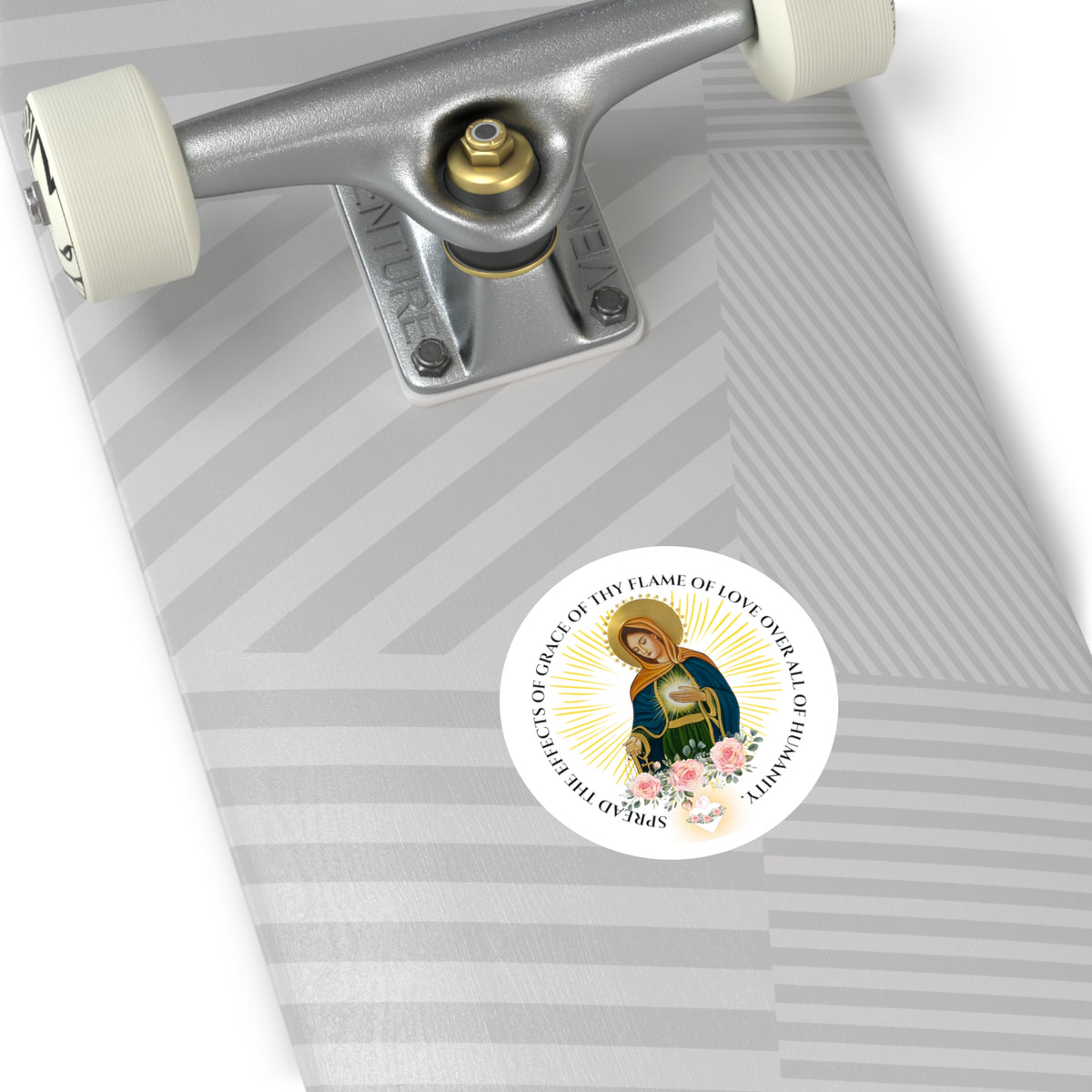 Flame of Love Round Stickers, Indoor\Outdoor