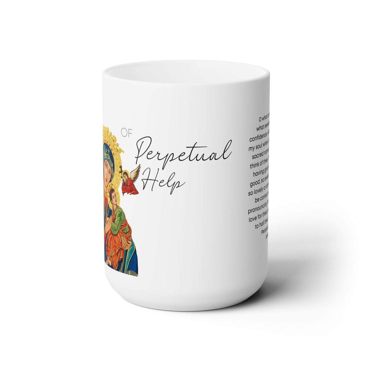 Our Lady of Perpetual Help Prayer Mug 15oz