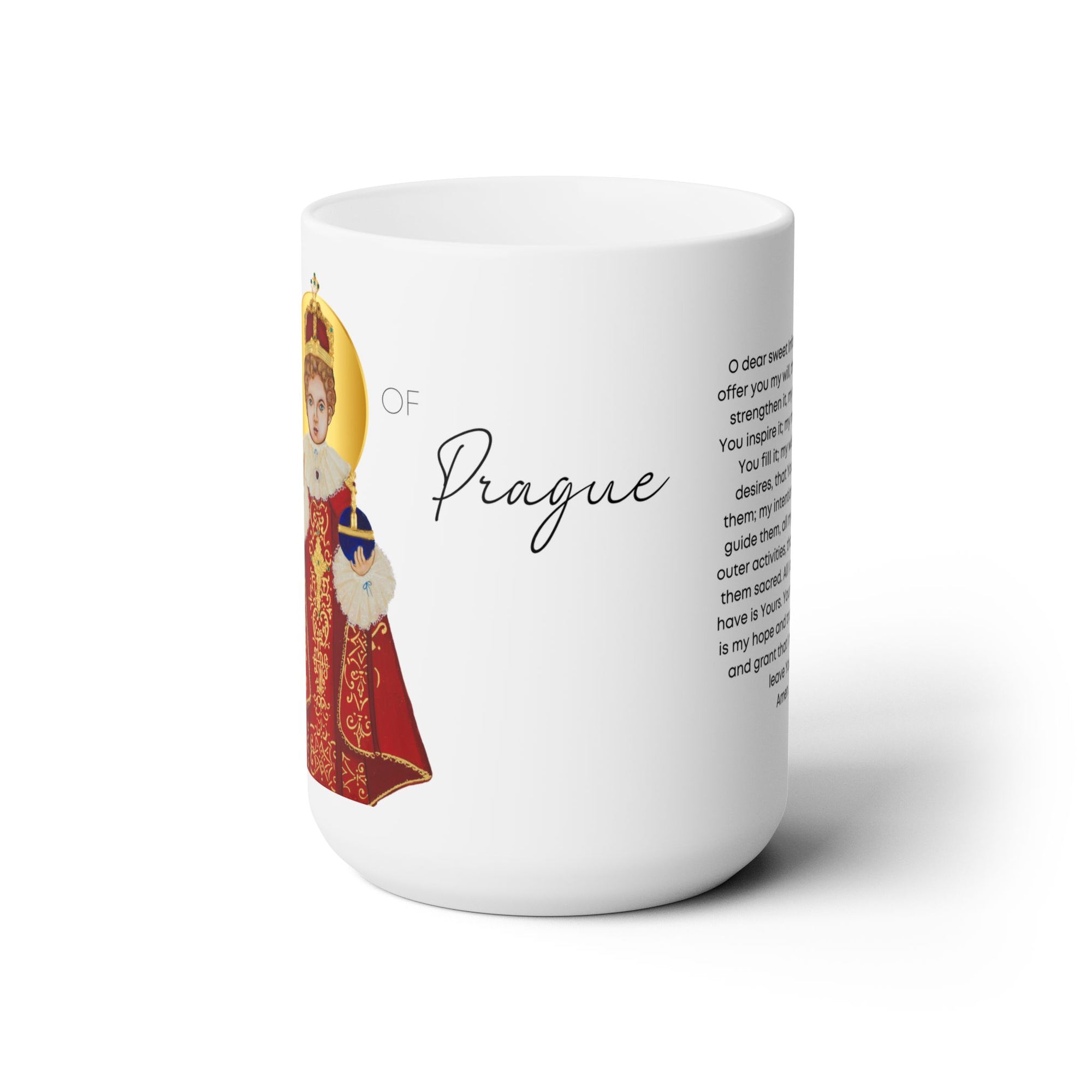 Infant of Prague Prayer Mug 15oz