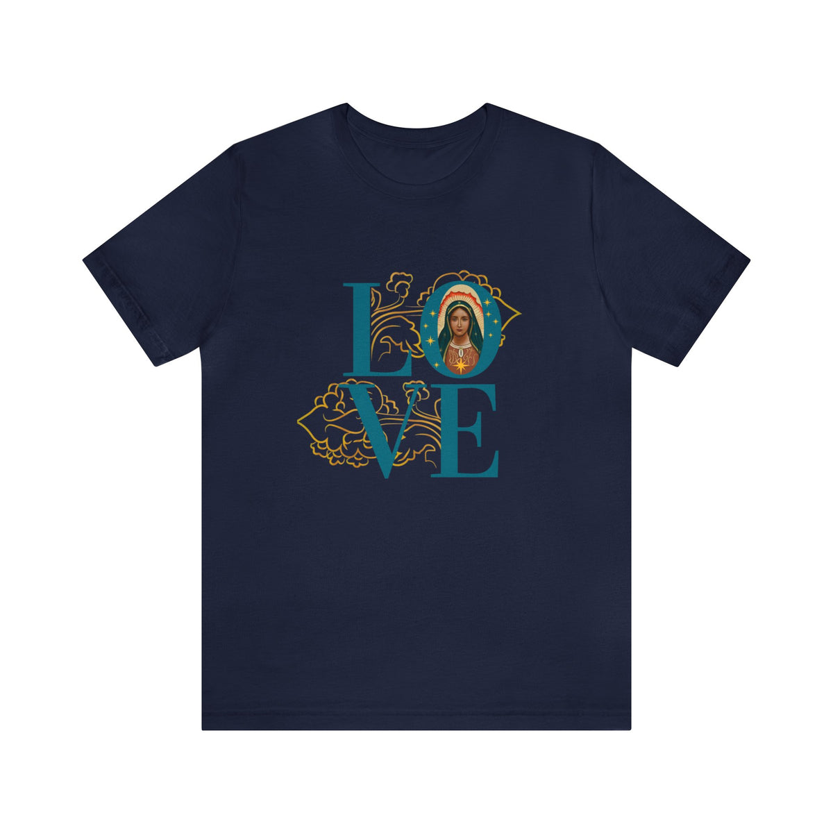 Our Lady of Guadalupe &quot;LOVE&quot; Unisex Jersey Tee