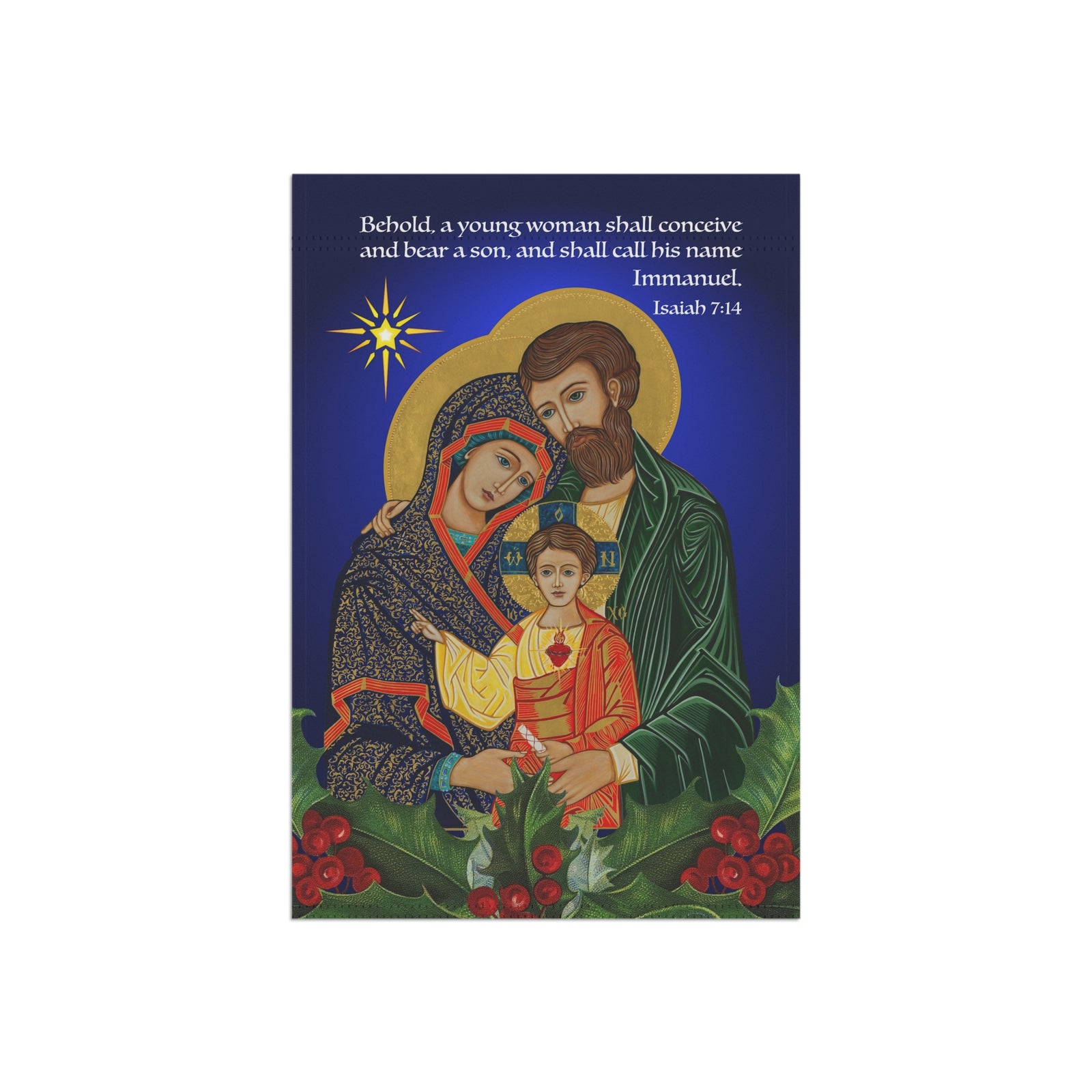 Holy Family Christmas Garden Flag