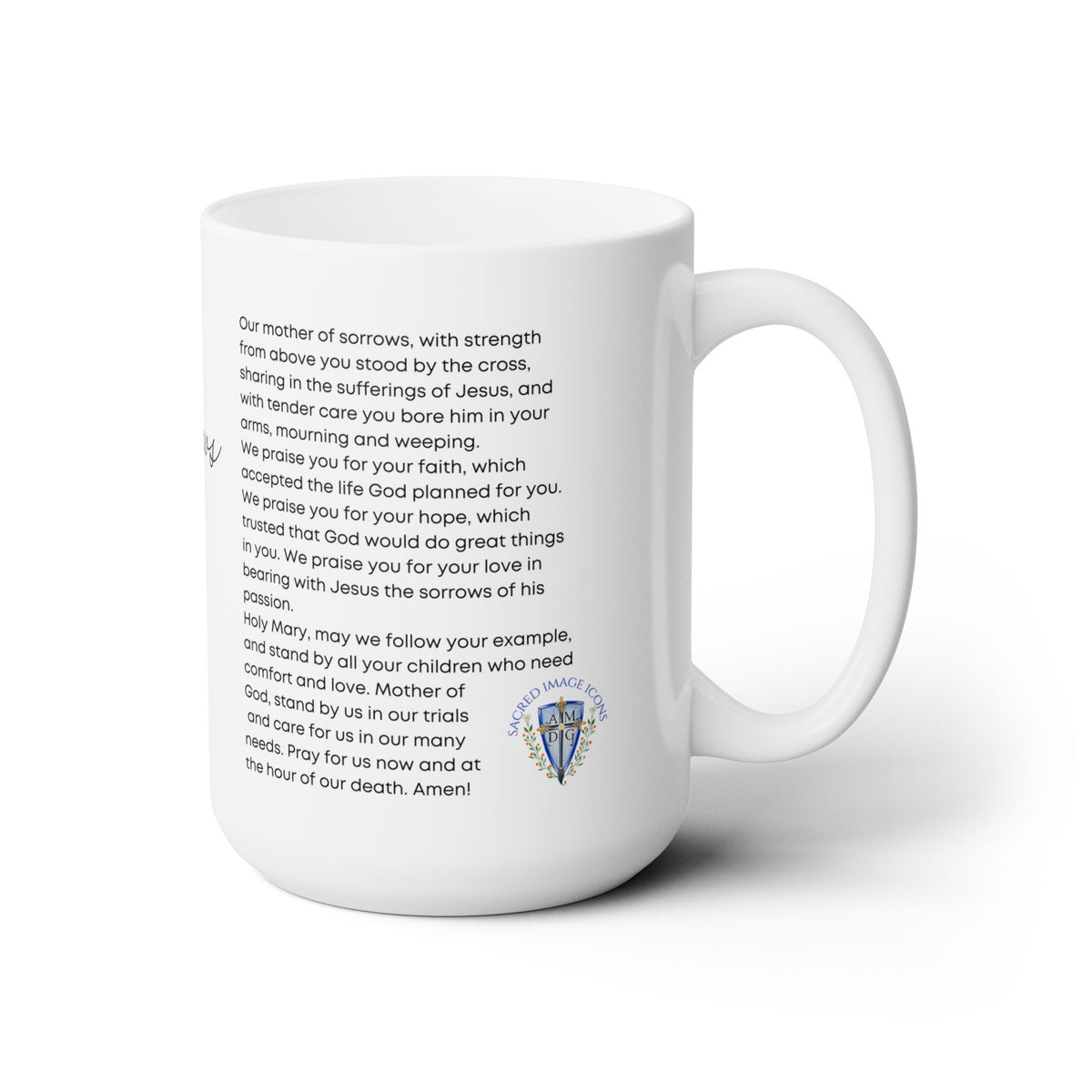 Our Lady of Sorrows 15oz Ceramic Mug