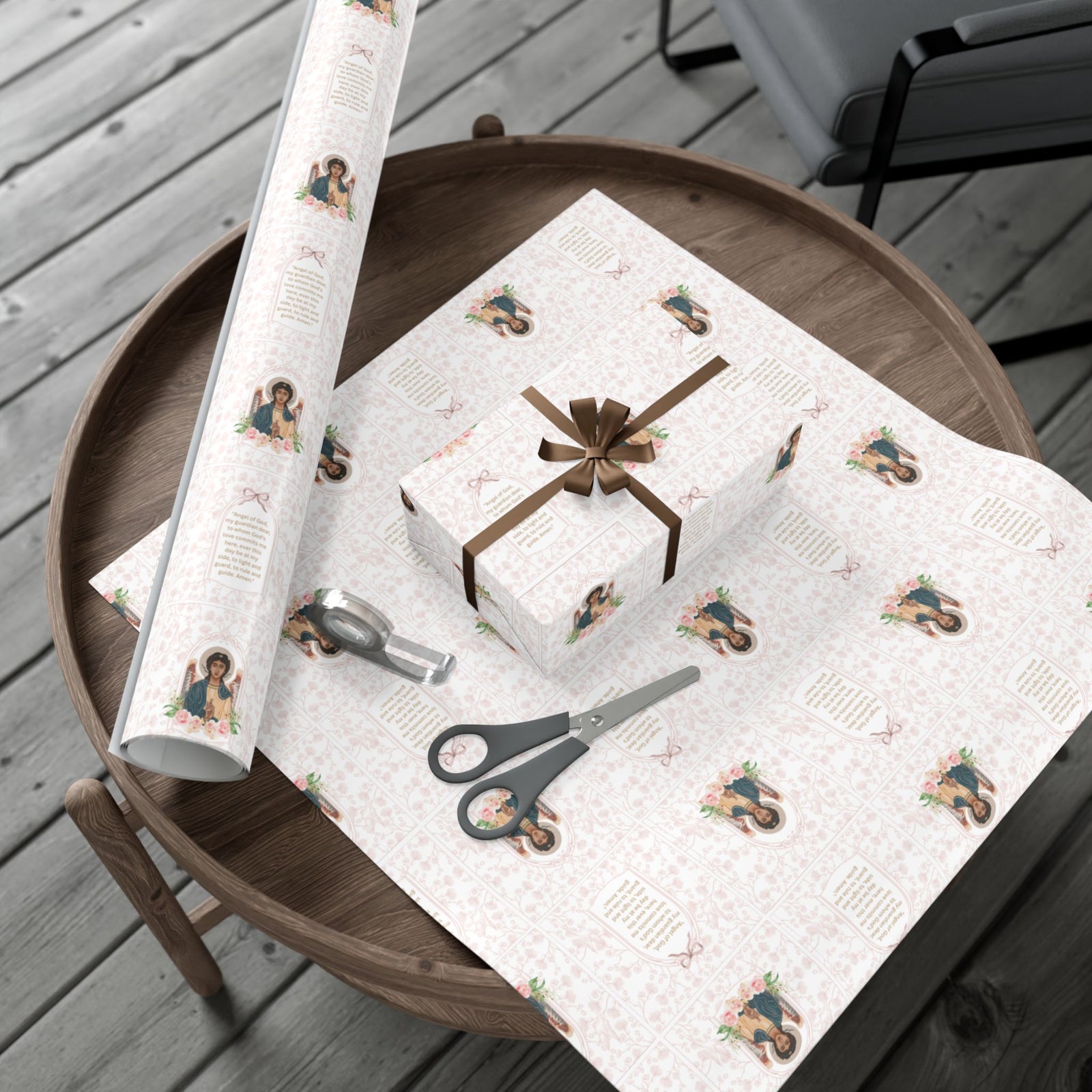 Gift Wrapping Paper - Guardian Angel Prayer - Roll