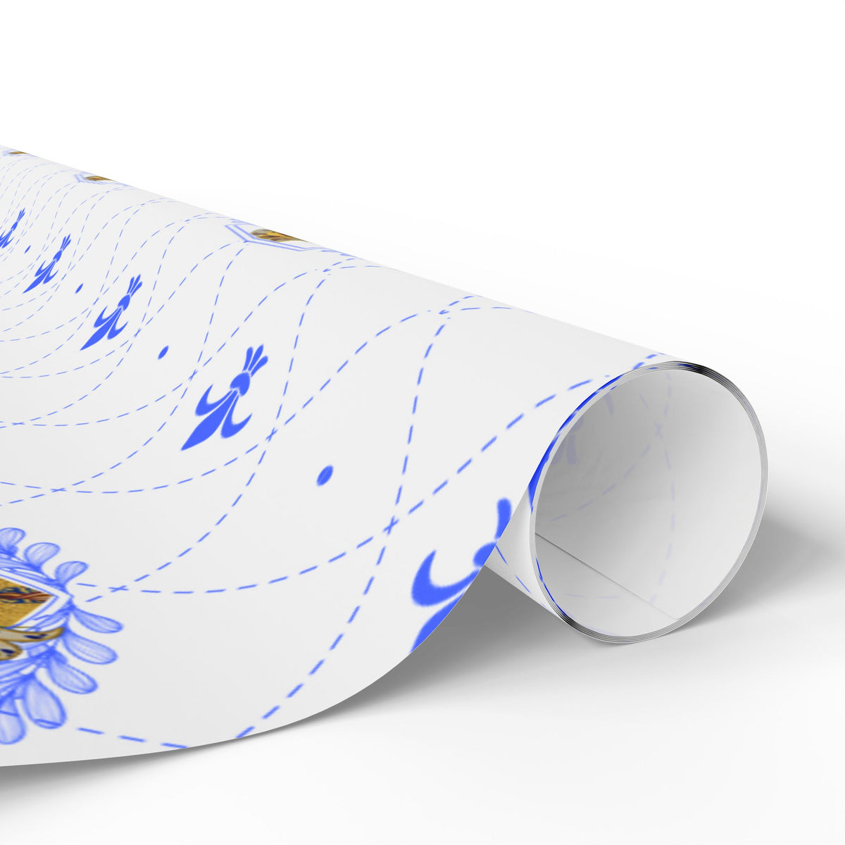 Gift Wrapping Paper - Saint Joan of Arc Blue - Roll