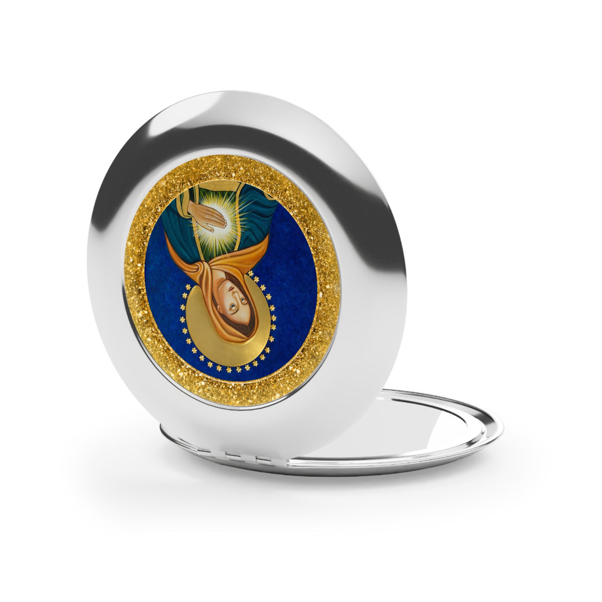 Flame of Love Compact Travel Mirror