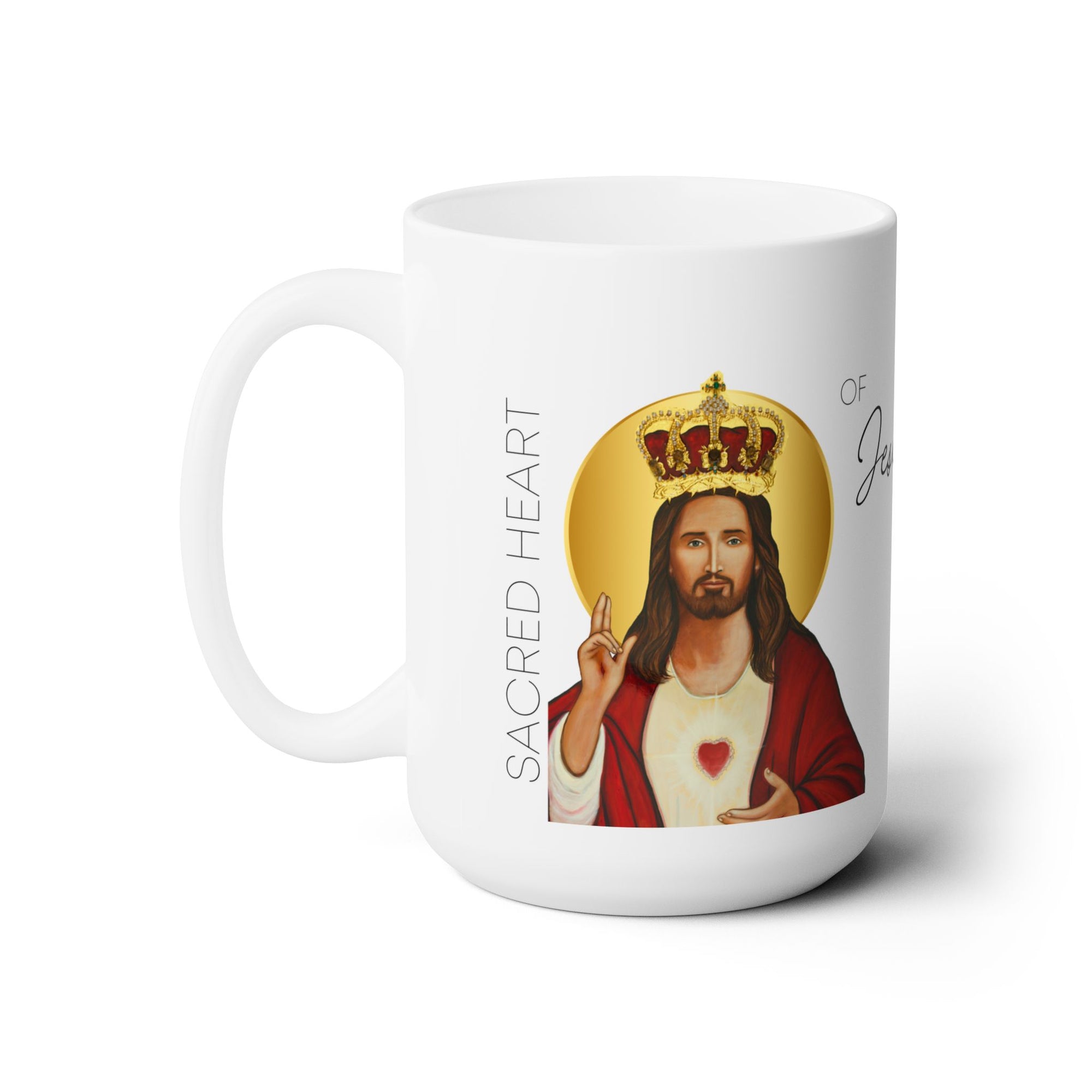 Sacred Heart of Jesus Prayer Mug 15oz