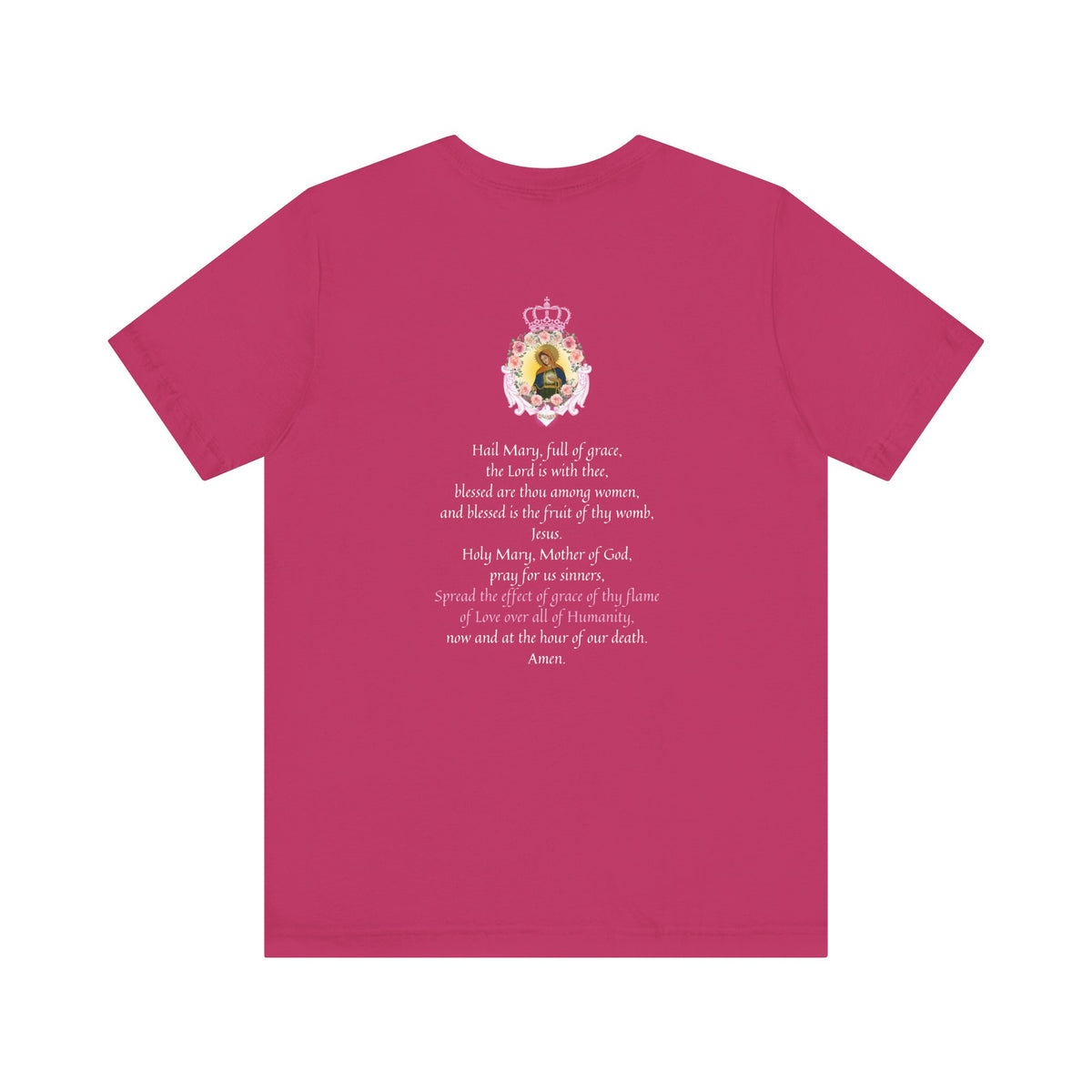 Flame of Love Tee with unity prayer - Unisex