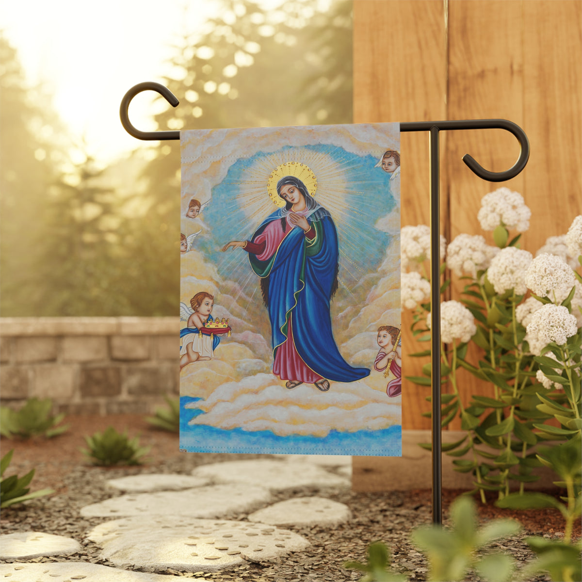 Our Lady of Palestine Garden Flag
