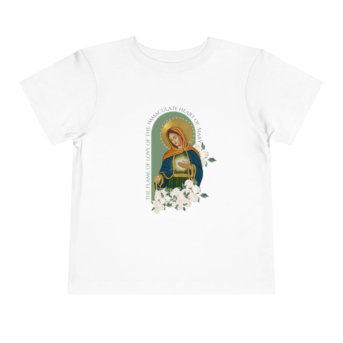 Toddler Tee Flame of Love Catholic Devotion
