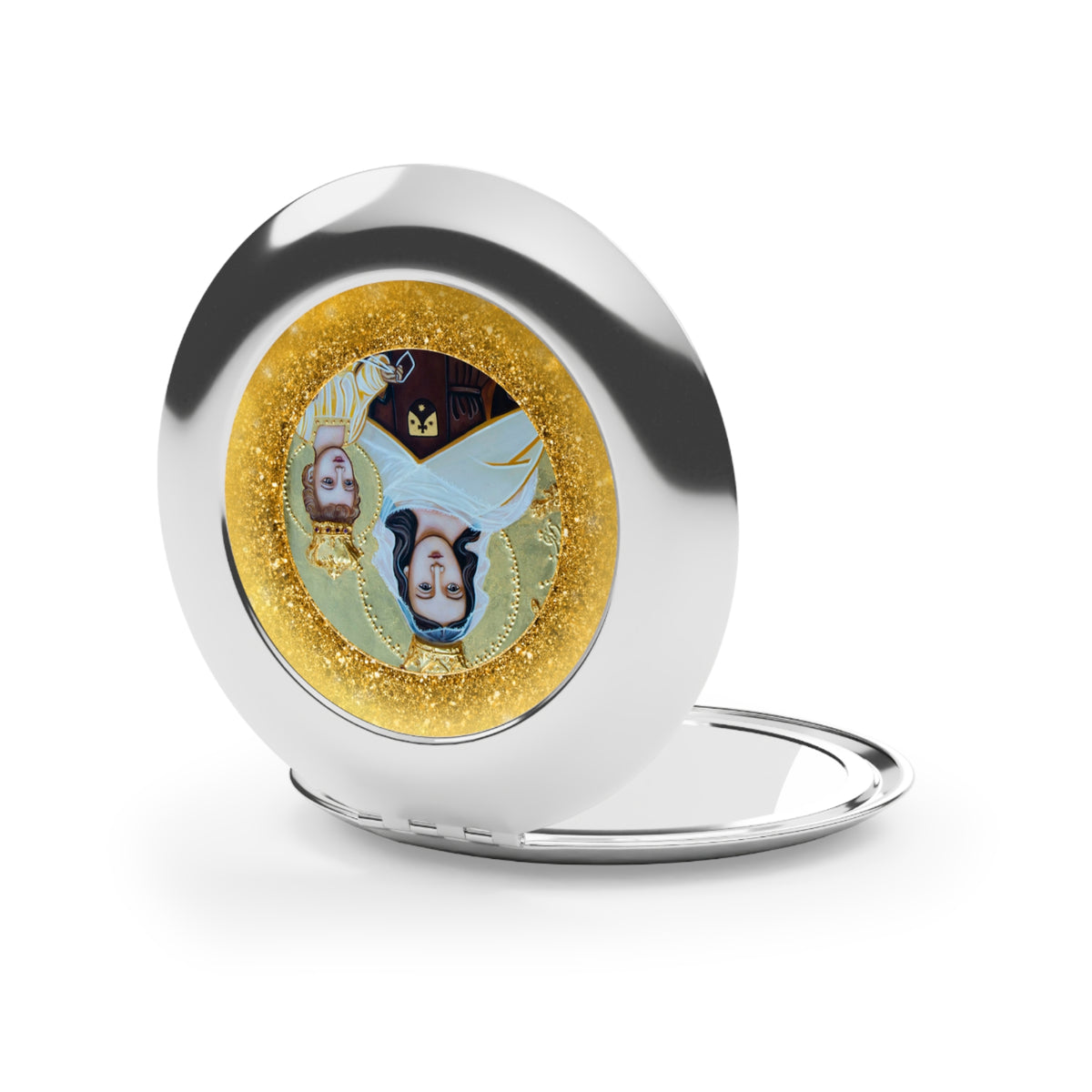 Our Lady of Mt. Carmel Compact Travel Mirror