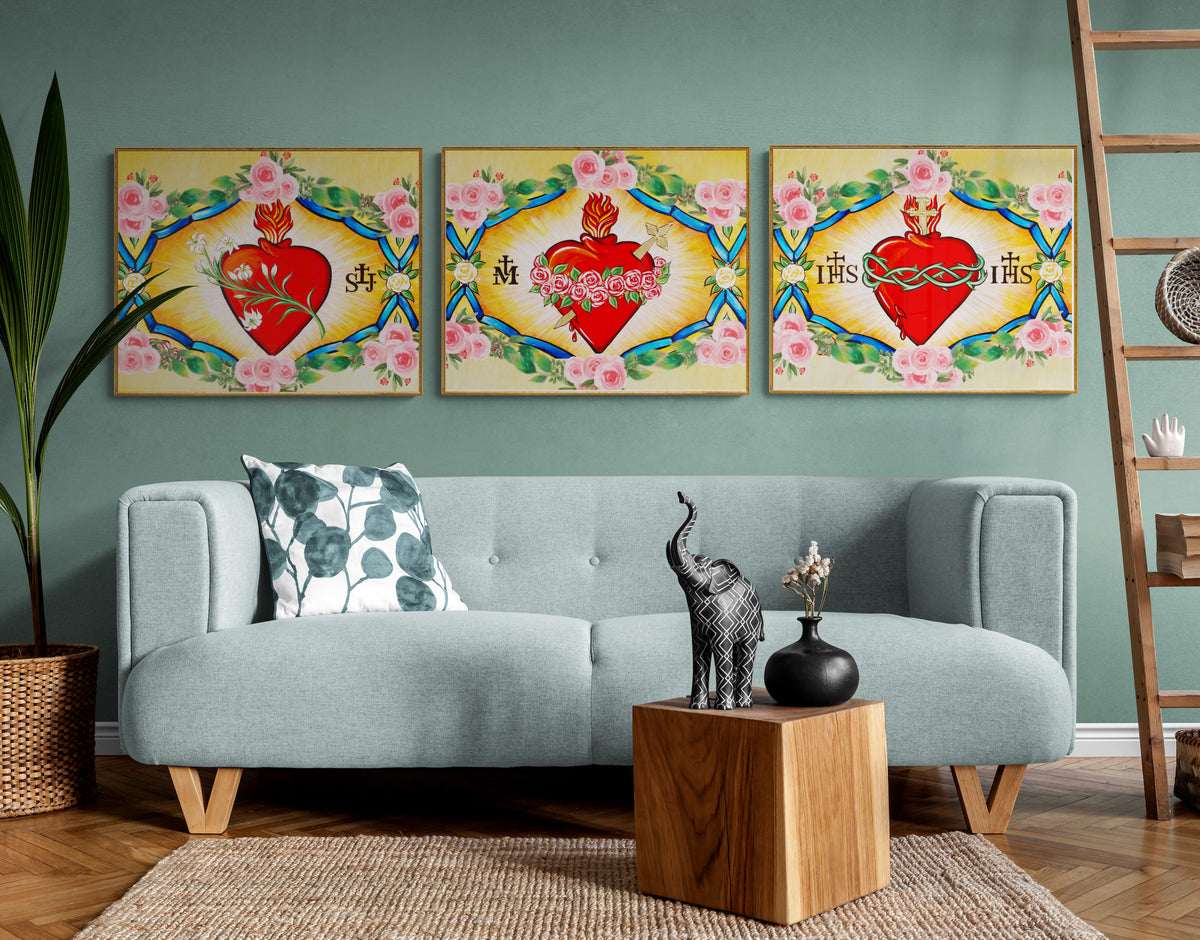 Immaculate Heart of Mary Art Icon Print