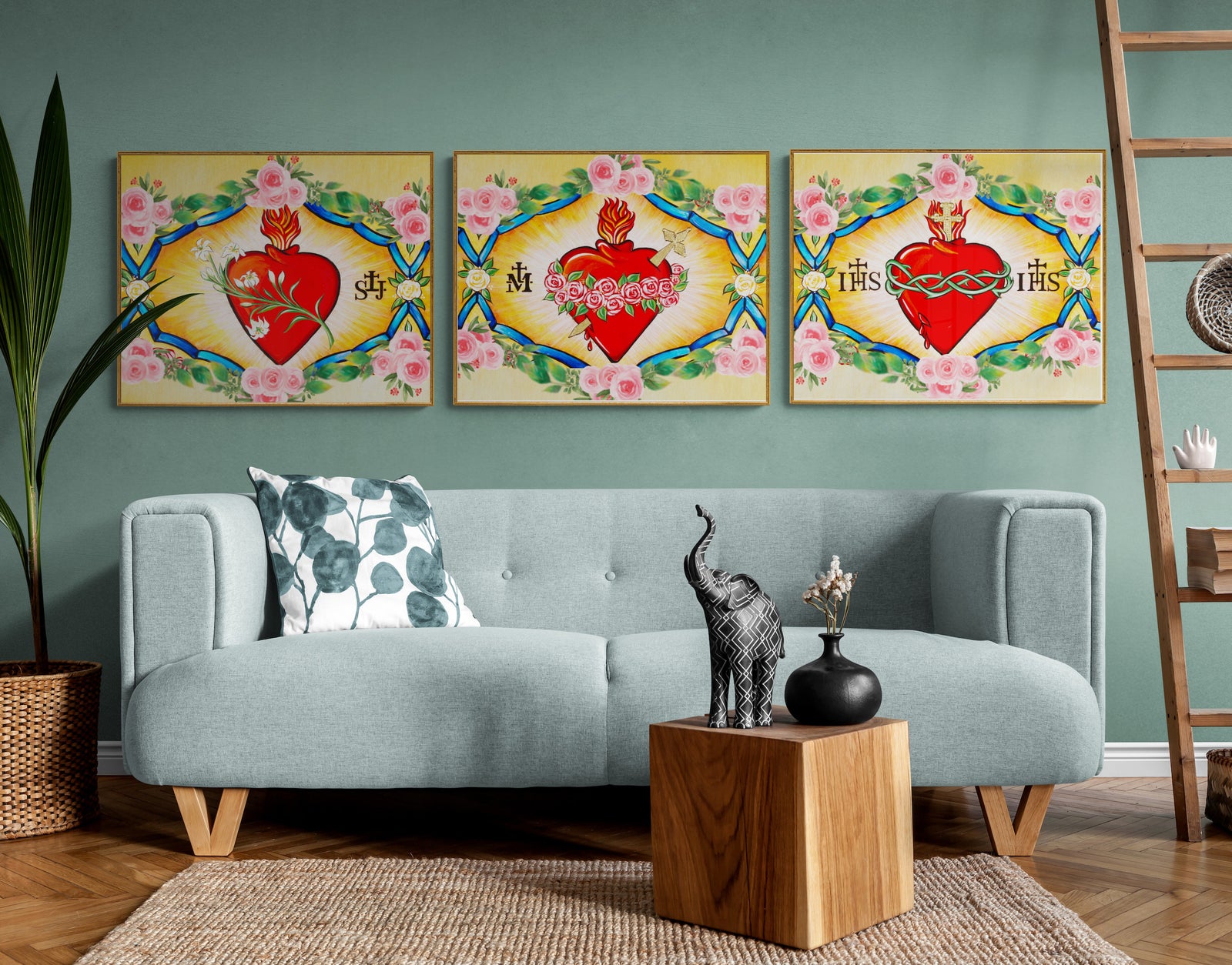 Sacred Heart Icon Print