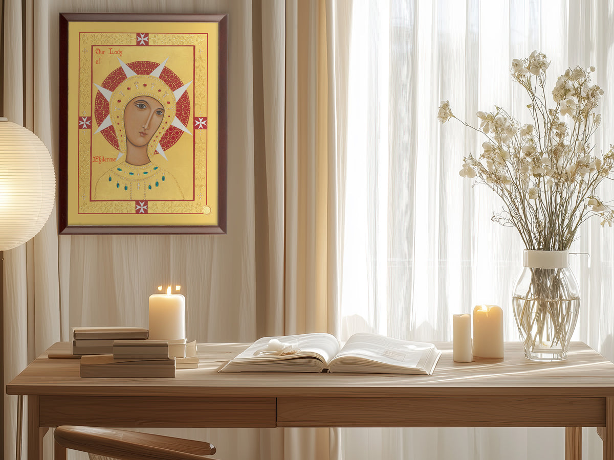 Our Lady of Philerme Icon Plaque