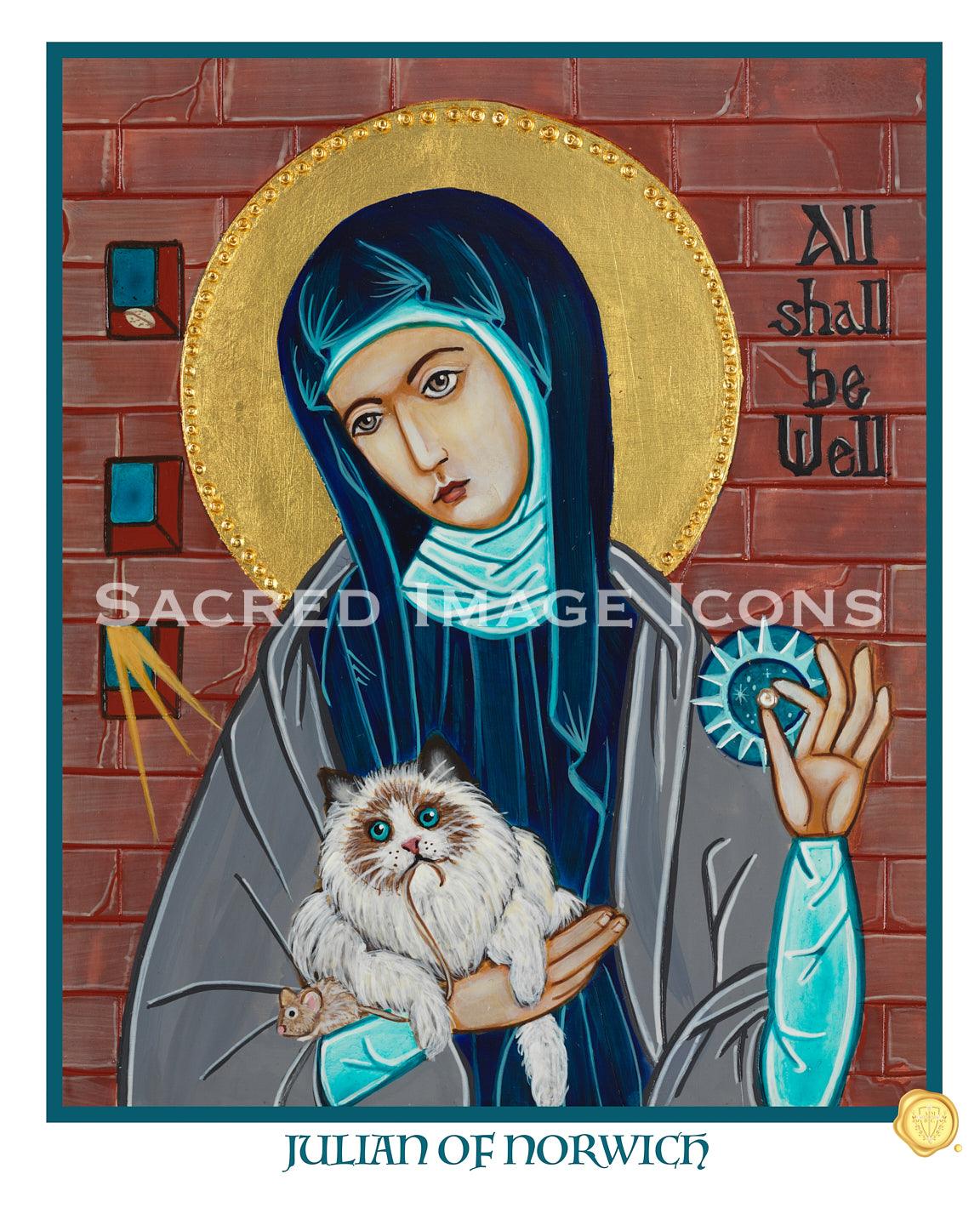 Saint Julian of Norwich Icon Print