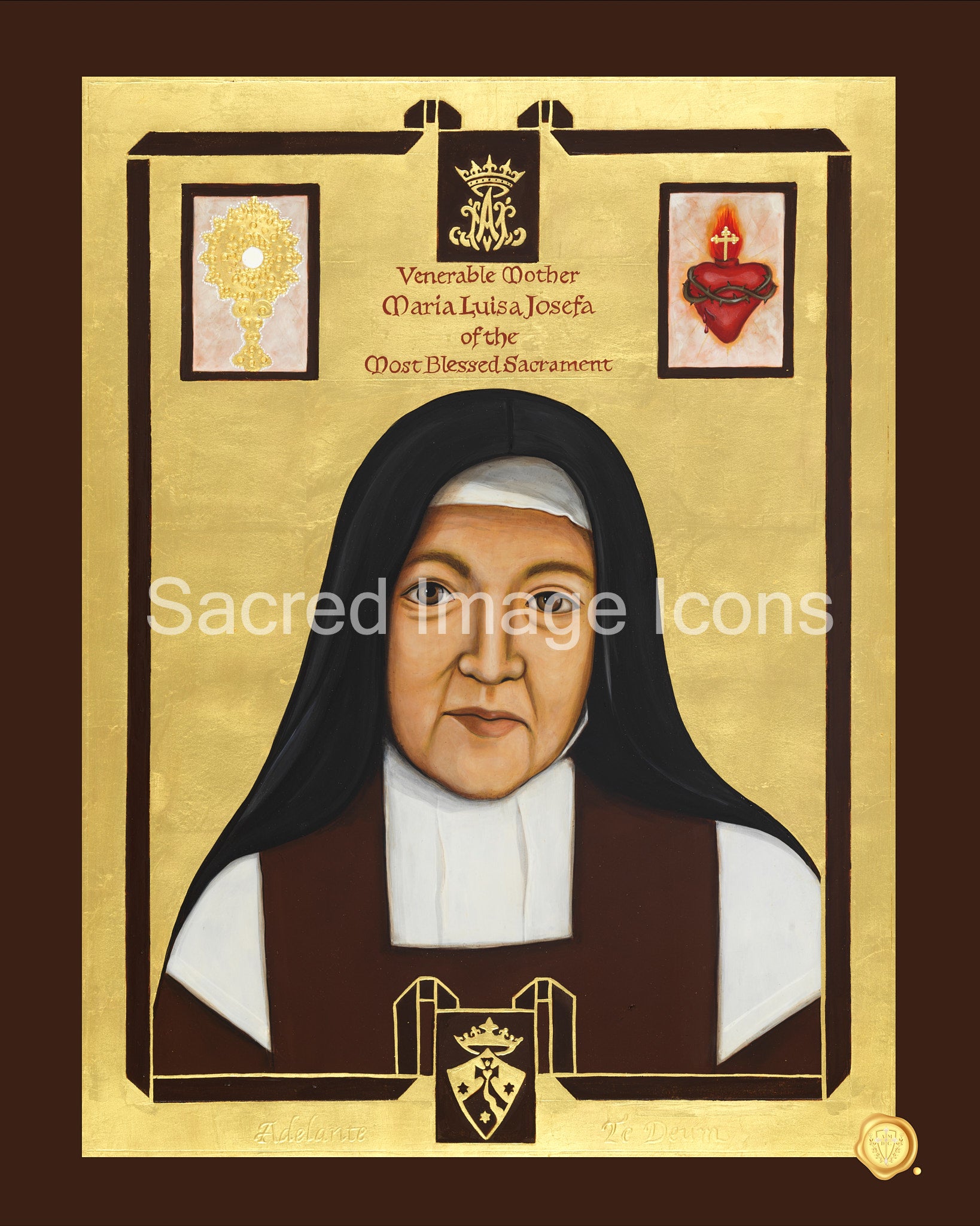 Venerable Mother Luisita Icon Print