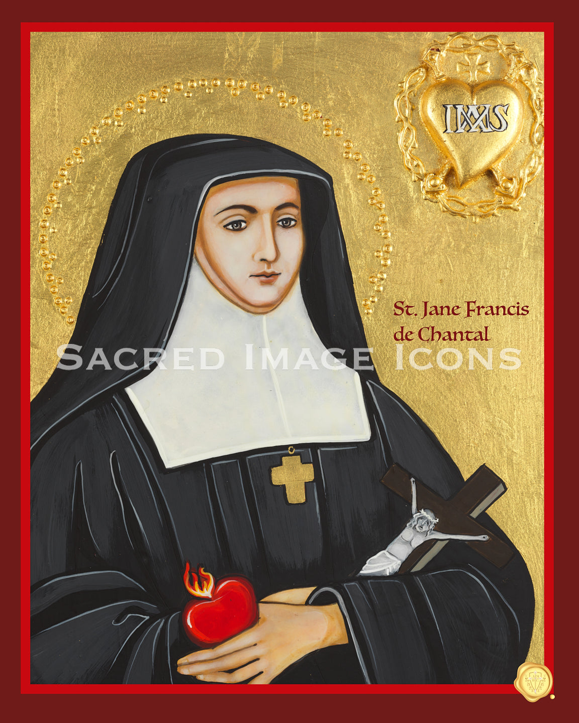 Saint Jane Frances de Chantal Icon Print