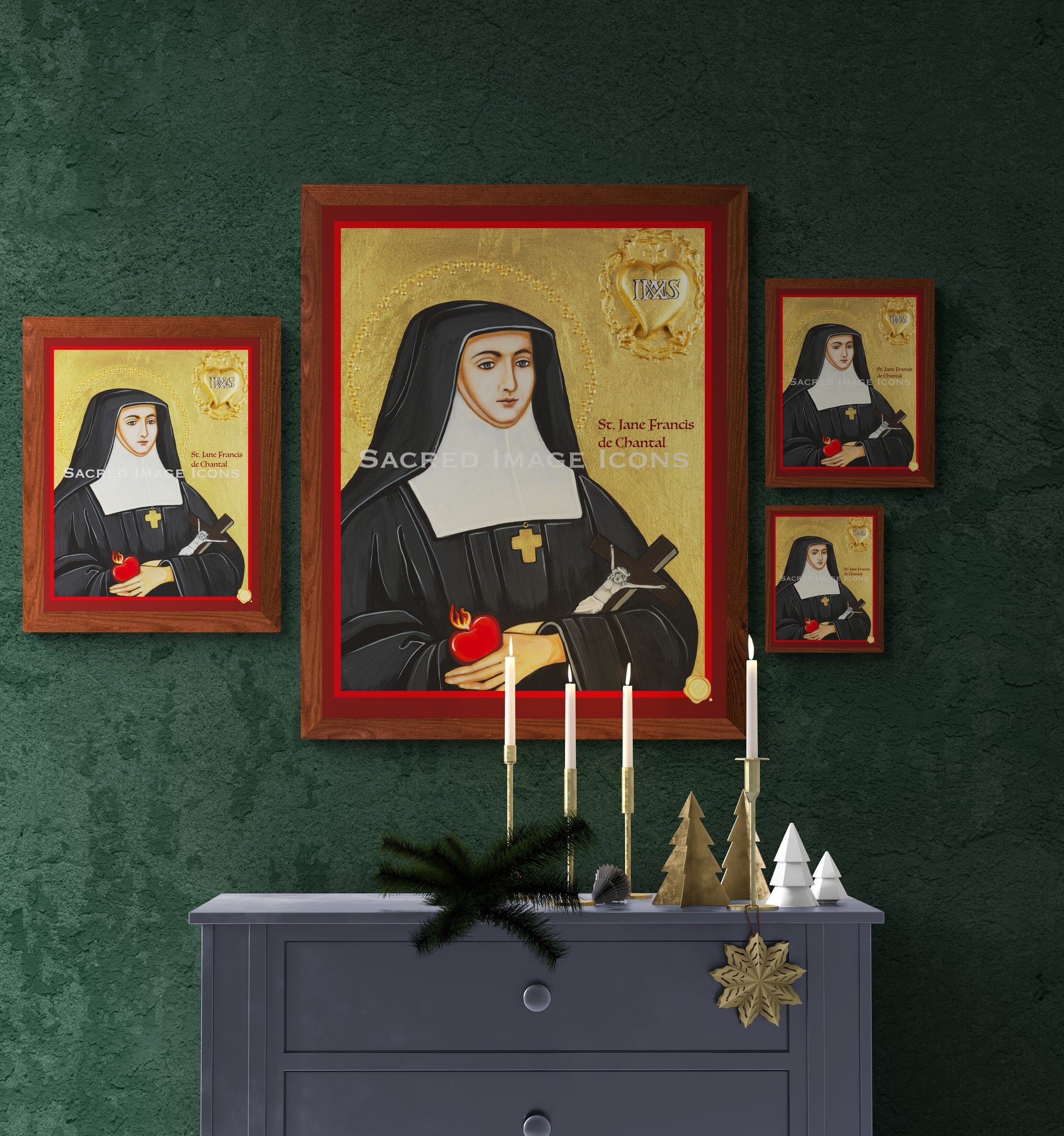 Saint Jane Frances de Chantal Icon Print