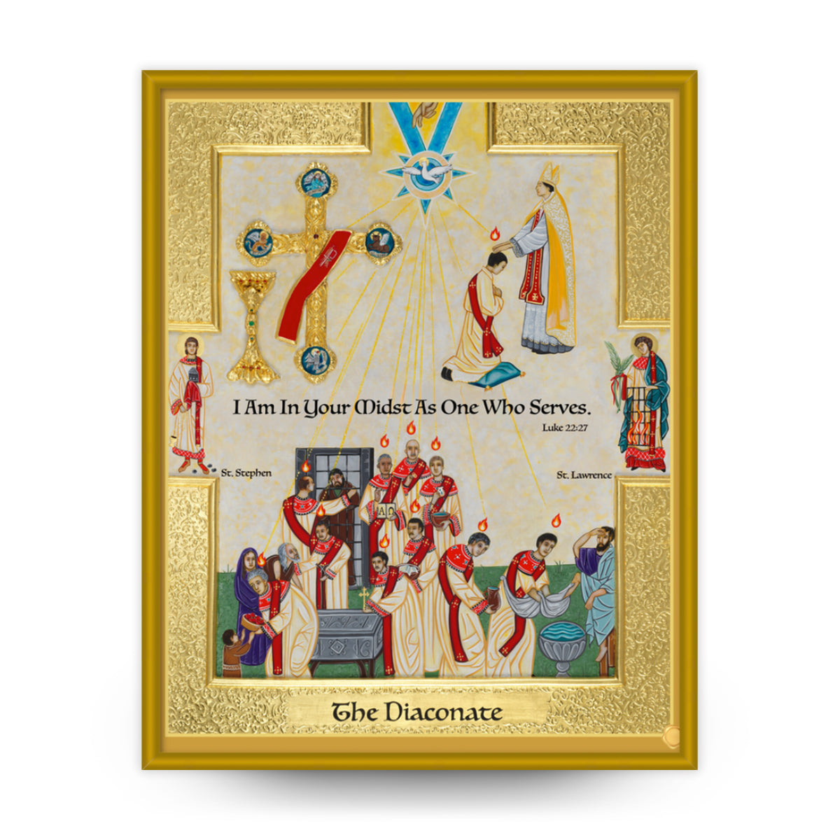 The Diaconate Icon Framed Metallic Print