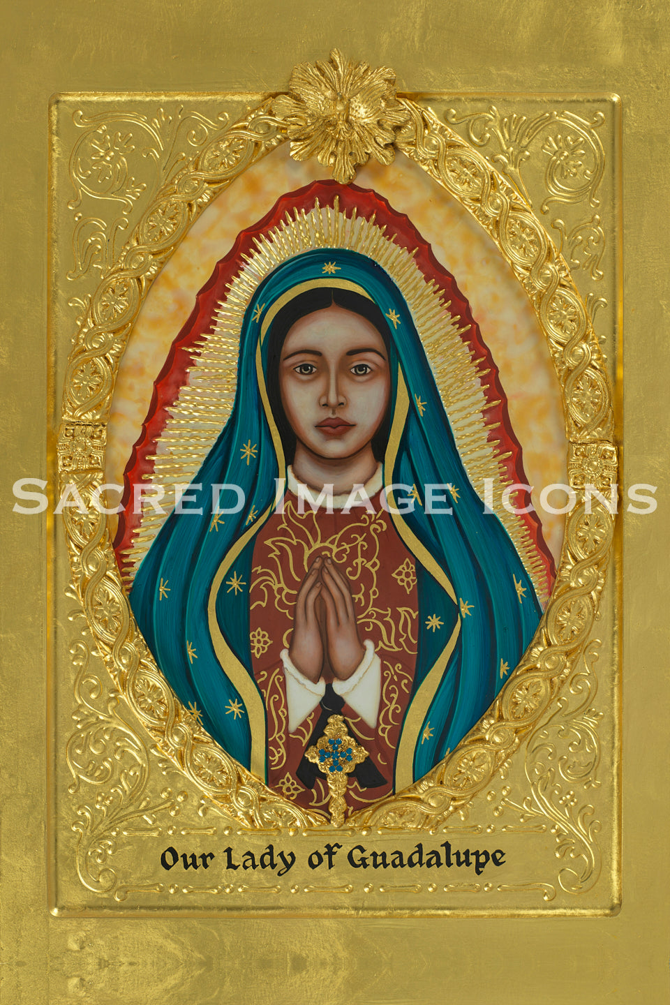 Our Lady of Guadalupe Golden Icon Print