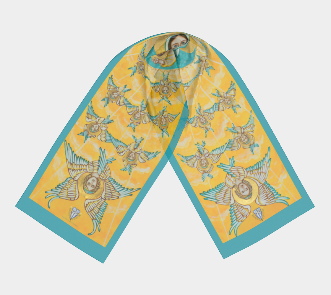 Queen of Heaven Scarf - Genuine Silk or Poly
