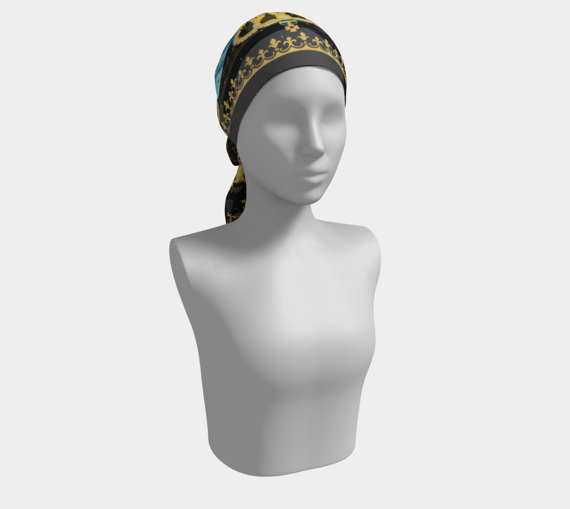 Crowns in Heaven Scarf - Genuine Silk or Poly