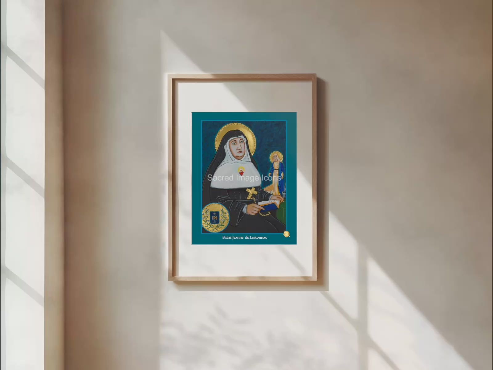 Saint Jeanne de Lestonnac Icon Print
