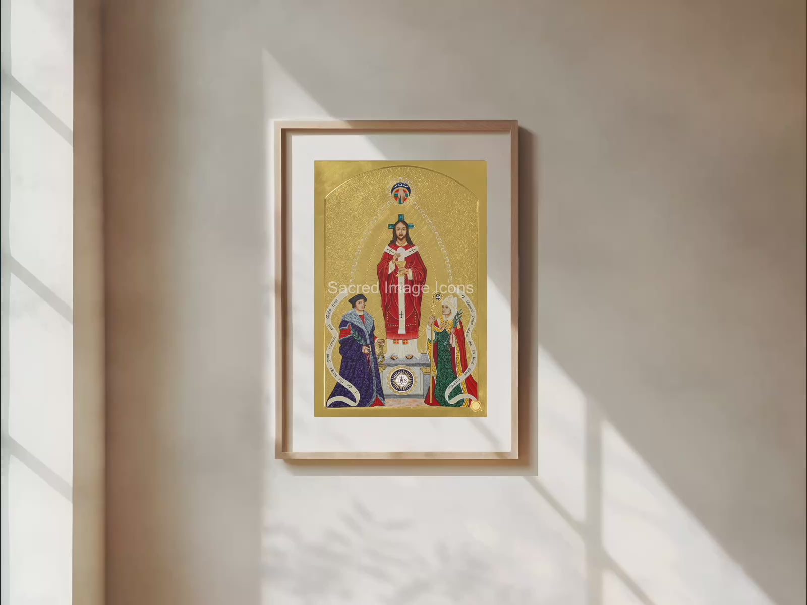 Christ the High Priest, Saint Thomas More, St. Columba Icon Print