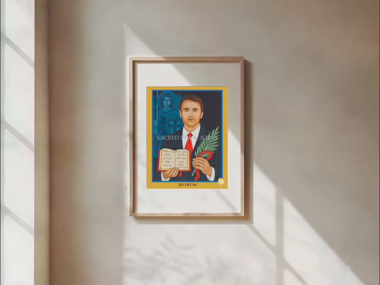 Charlie Kirk Icon Print
