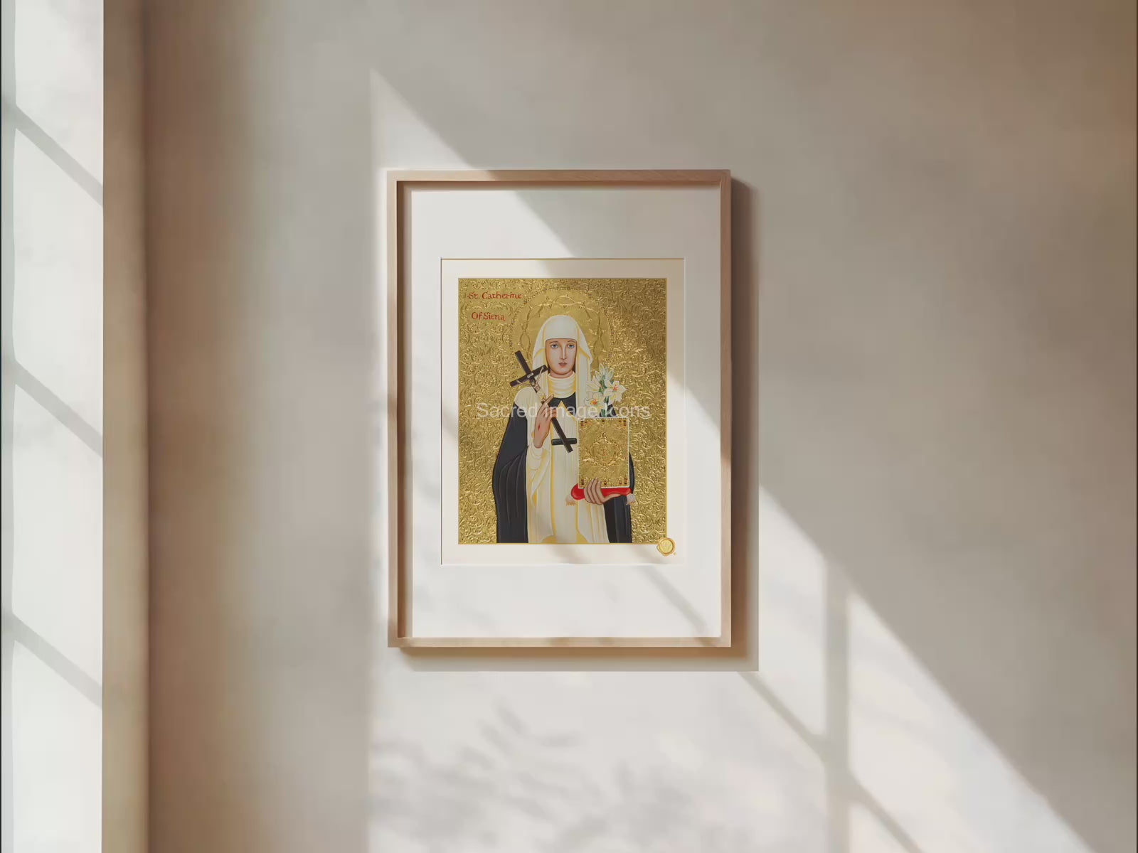 Saint Catherine of Siena Icon Print