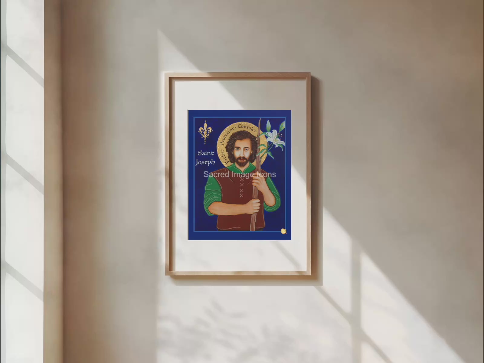 Saint Joseph Icon Print
