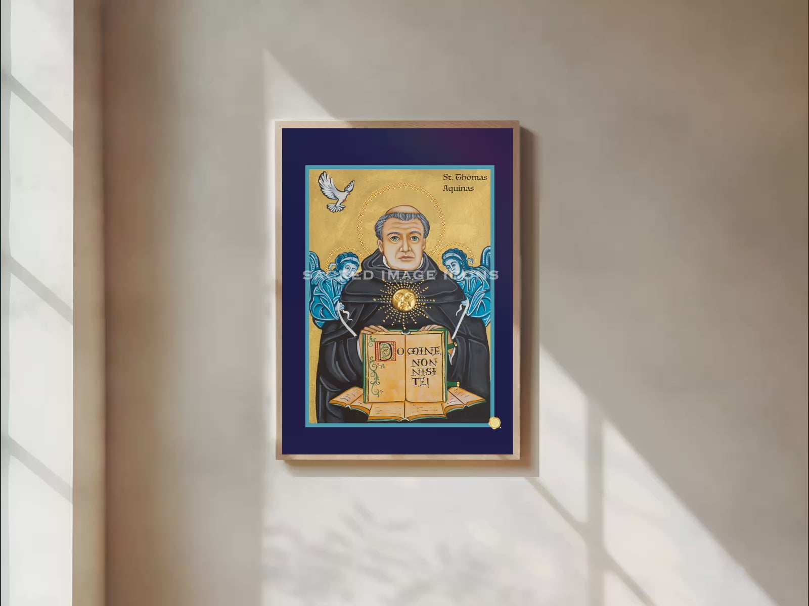 Saint Thomas Aquinas Icon Print
