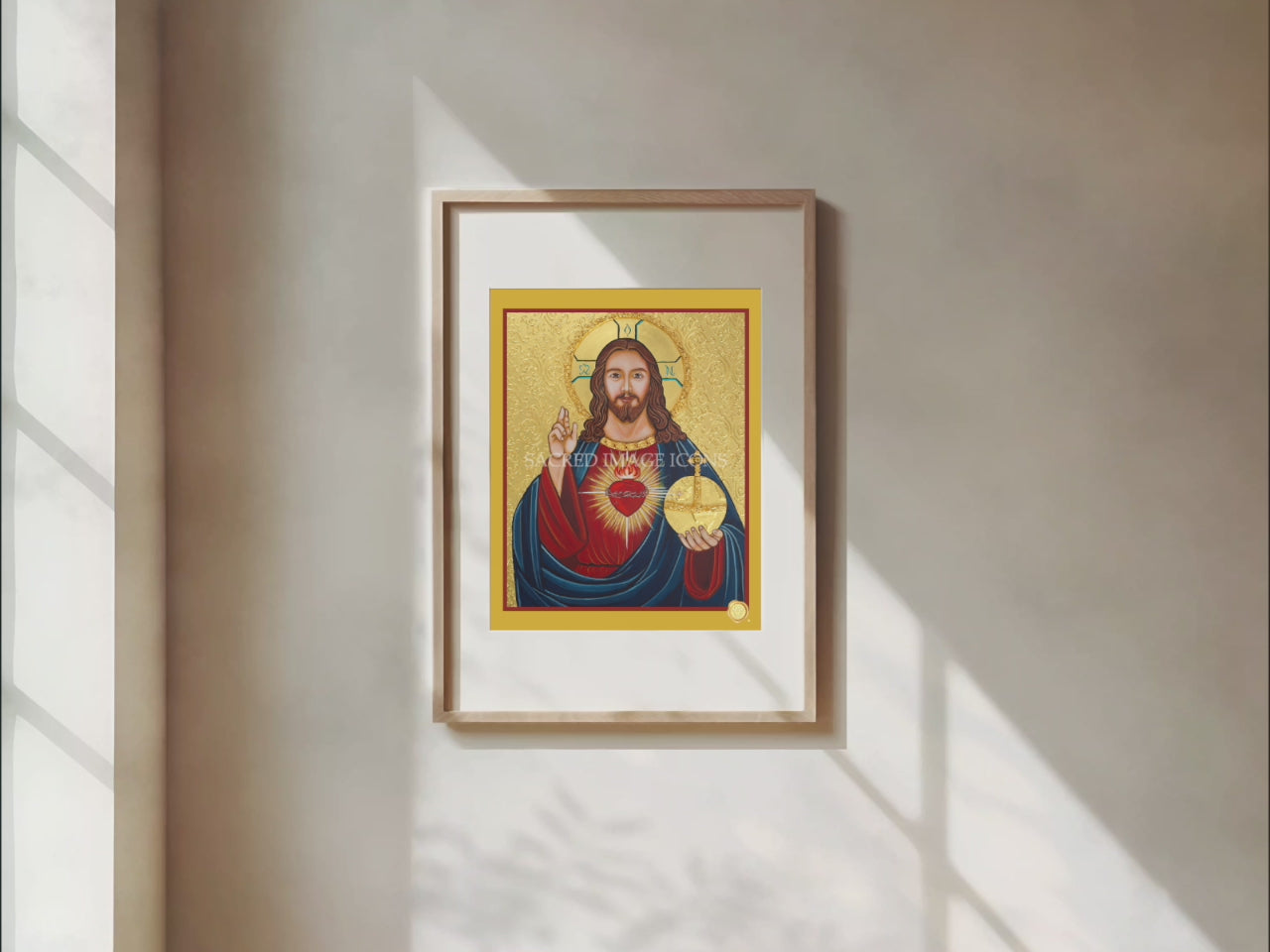 Sacred Heart of Jesus — Consecration Icon Print