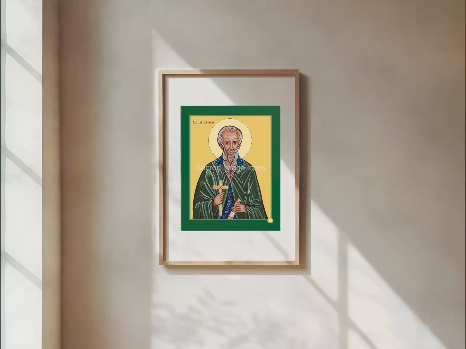 Saint Athen Icon Print