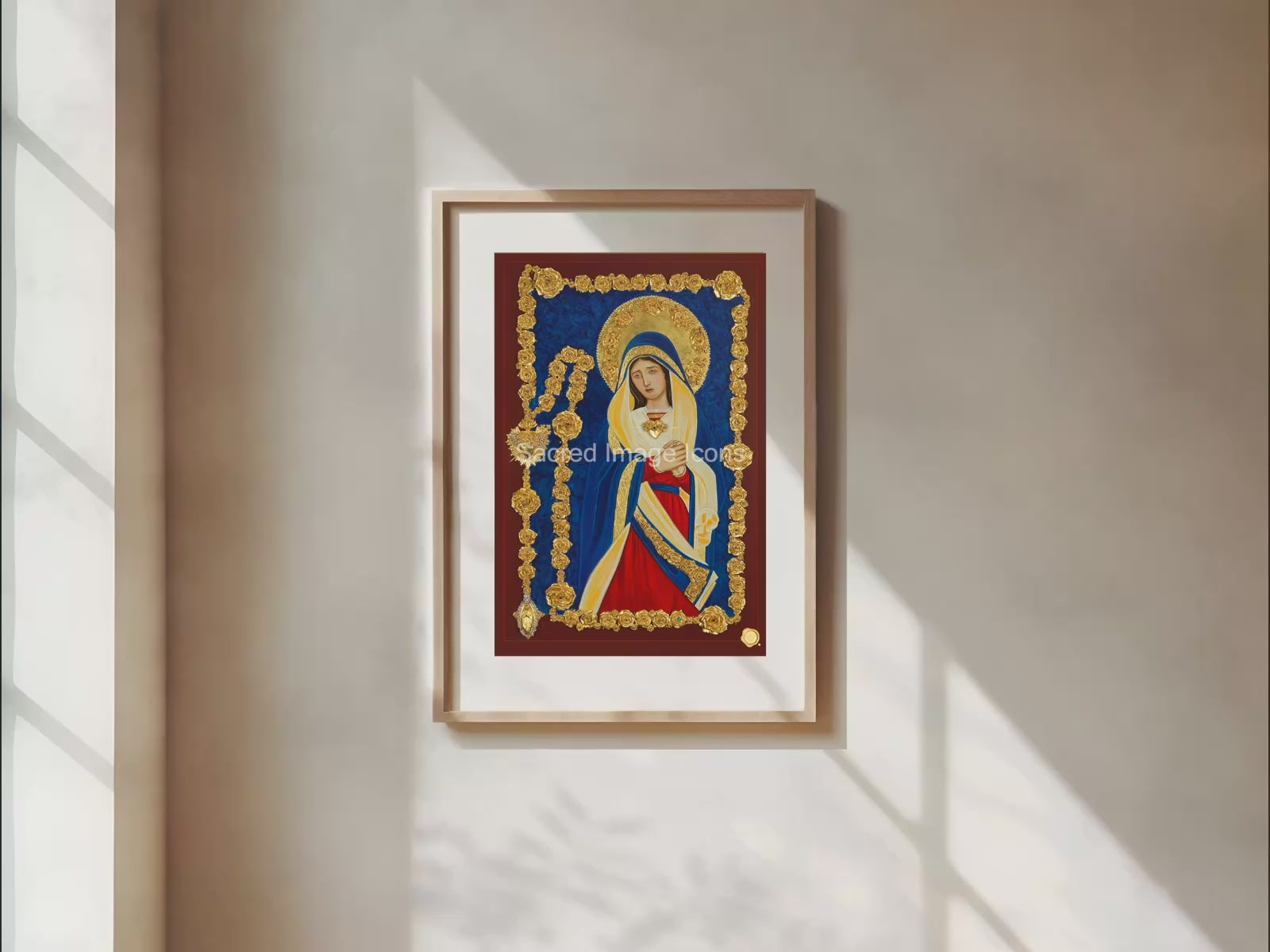 Our Lady of Sorrows Chaplet Icon Print