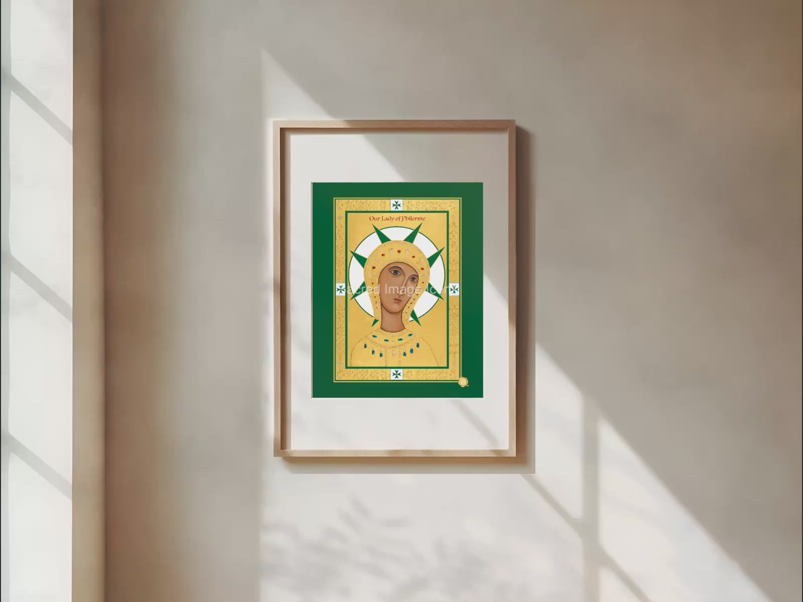 Our Lady of Philerme - The Military and Hospitaller Order of St. Lazarus of Jerusalem - Icon Print