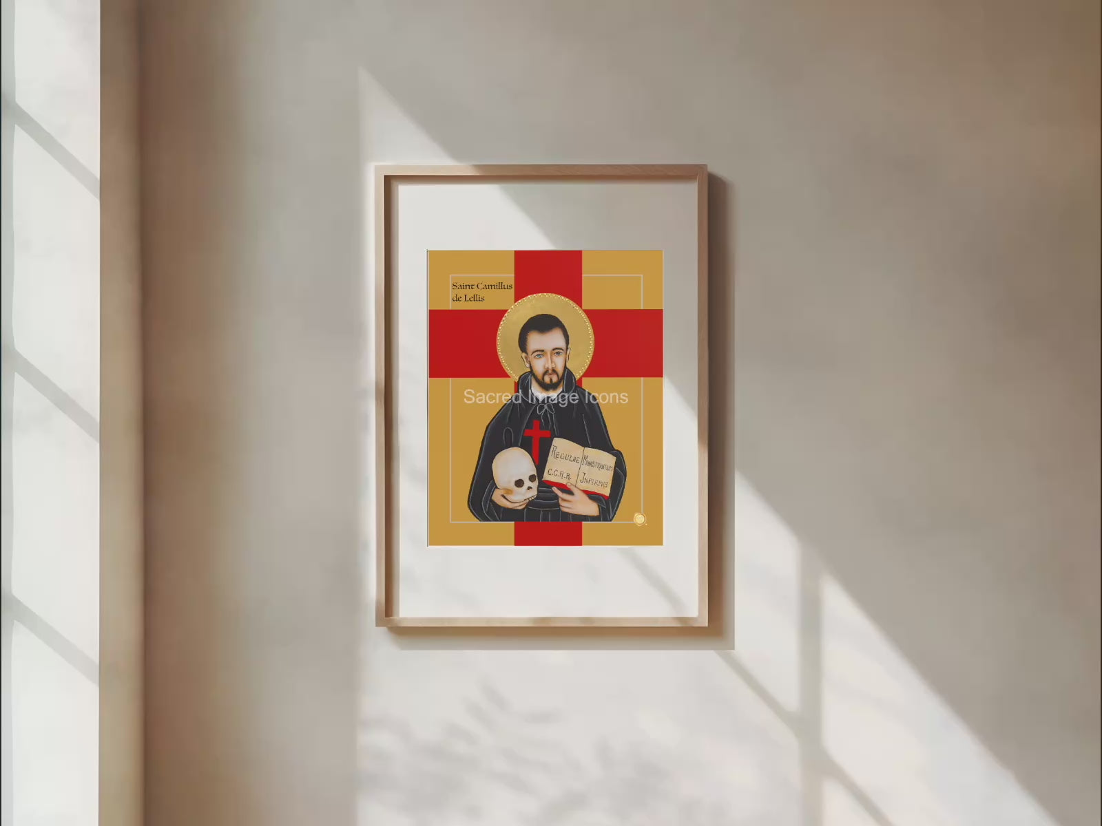 Saint Camillus de Lellis Icon Print