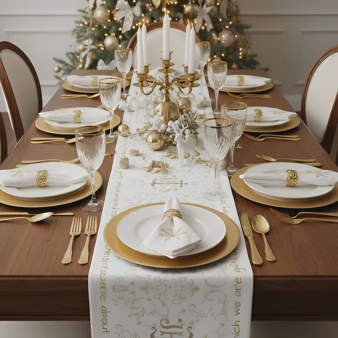 Bless us O Lord Table Runner in Cotton Twill or Poly