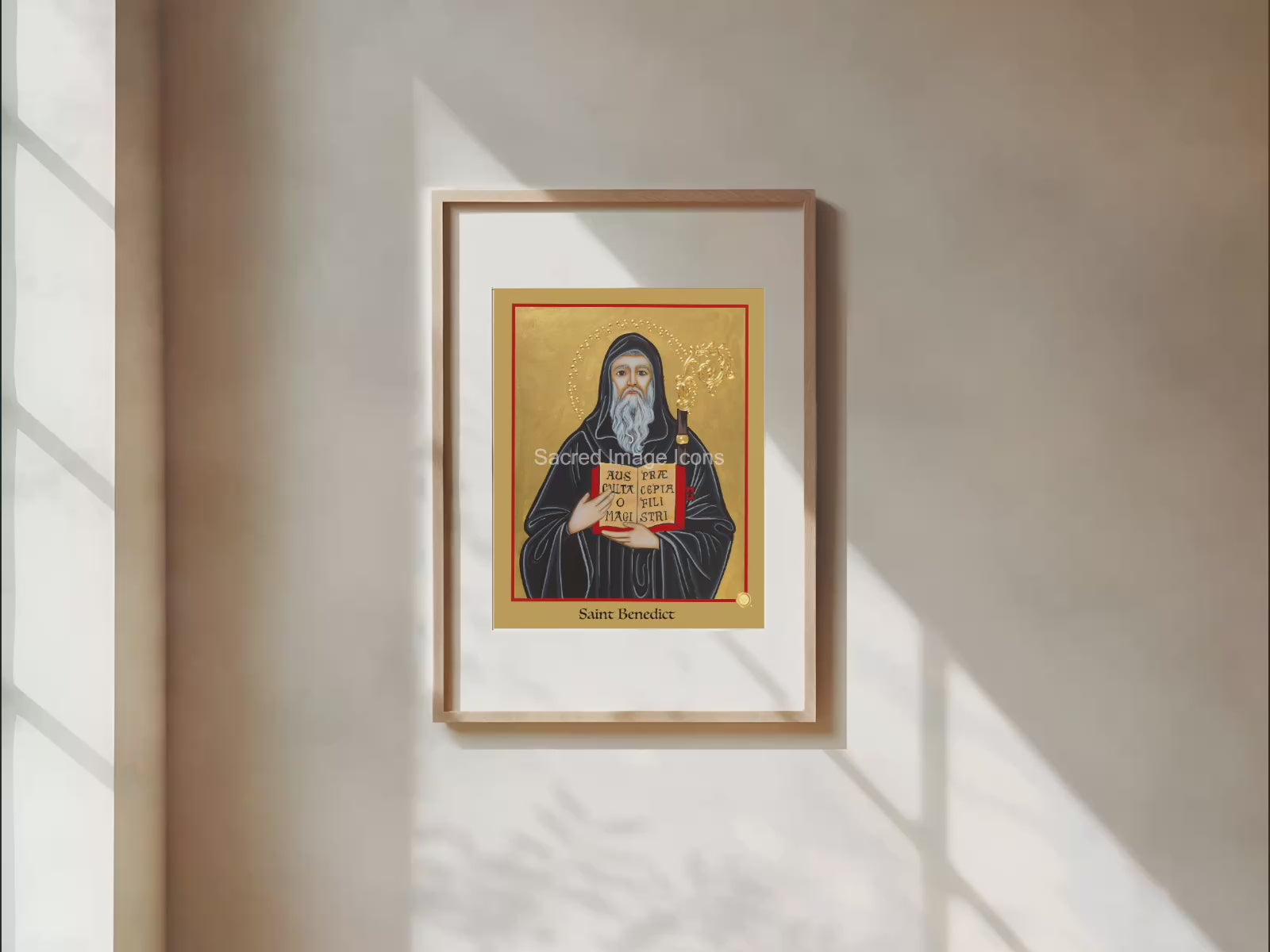 Saint Benedict 3 Icon Print