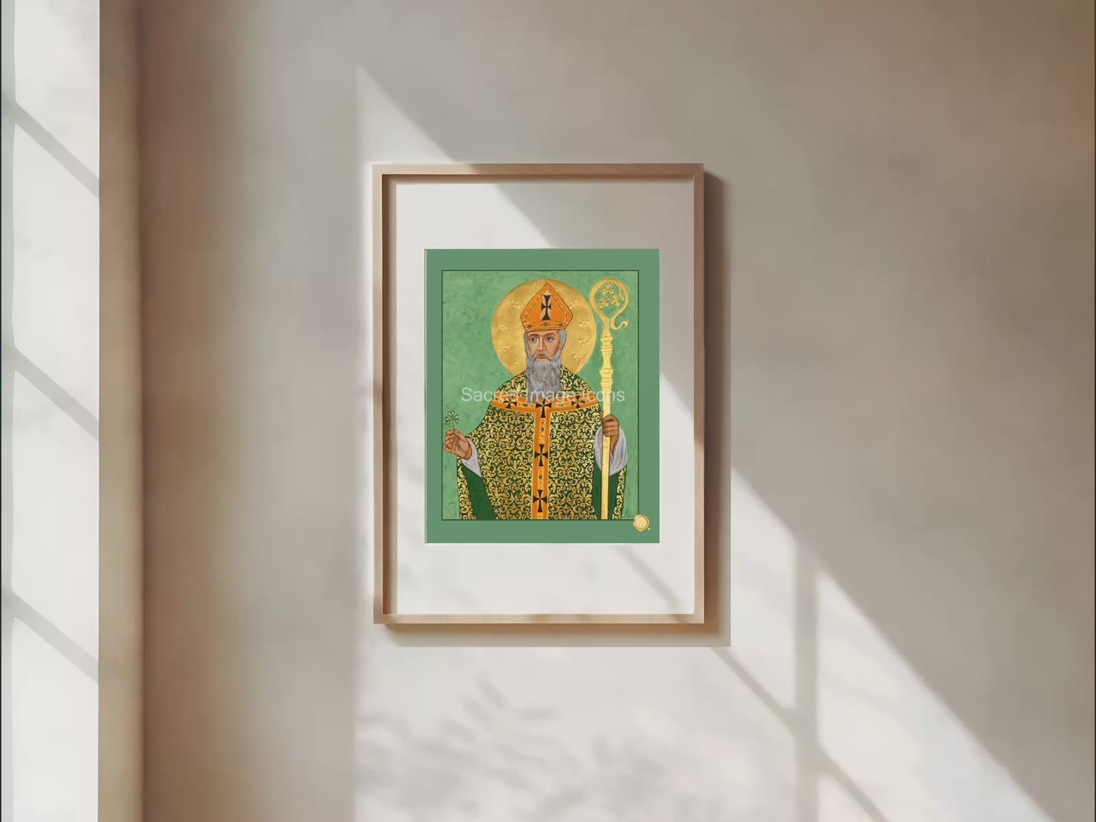 Saint Patrick Icon Print