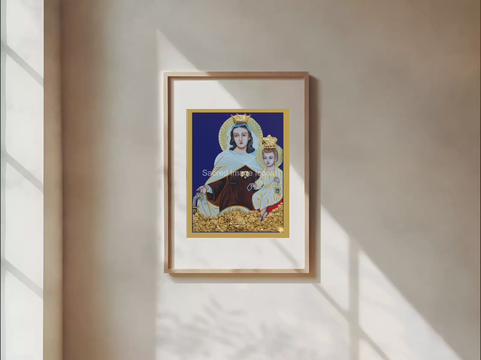 Our Lady of Mt Carmel Icon Print